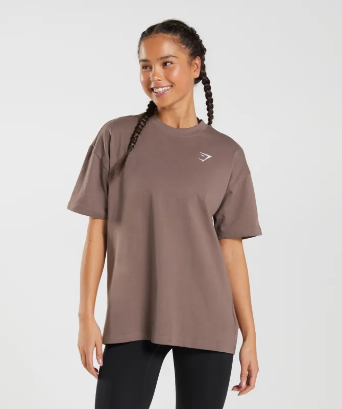 Gymshark Training Oversized T-Shirt - Truffle Brown sold by Gymshark