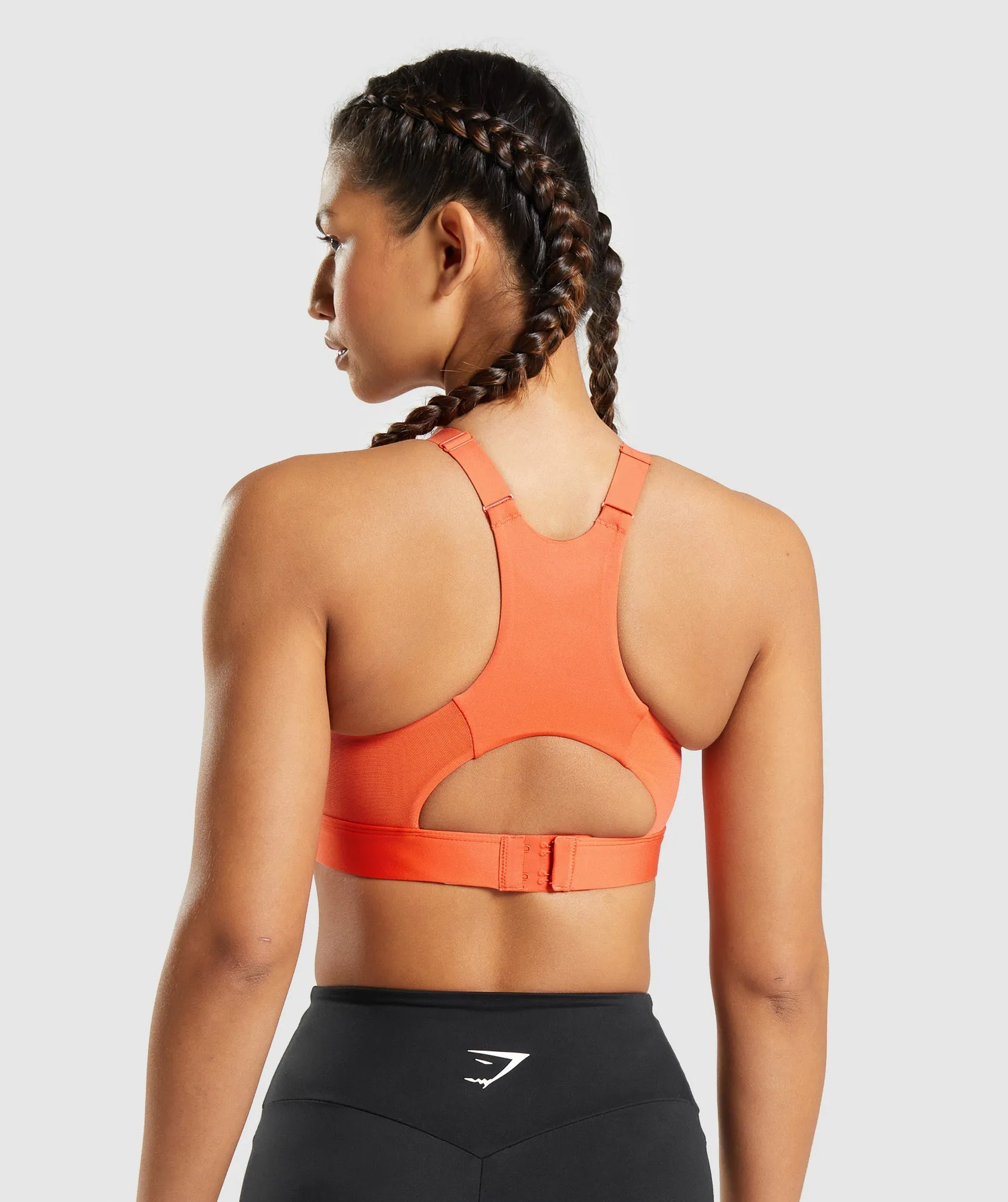 Gymshark Mesh Neckline 2.0 Sports Bra - Papaya Orange sold by Gymshark product image thumbnail 2