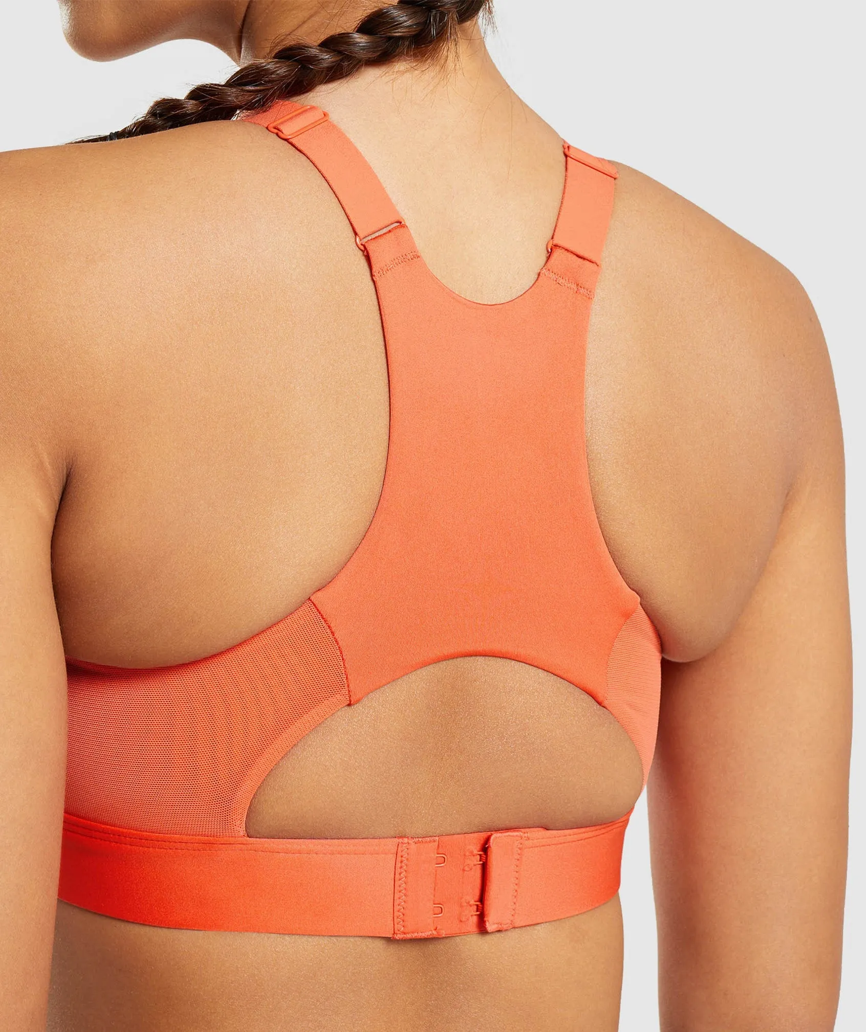Gymshark Mesh Neckline 2.0 Sports Bra - Papaya Orange sold by Gymshark product image thumbnail 5