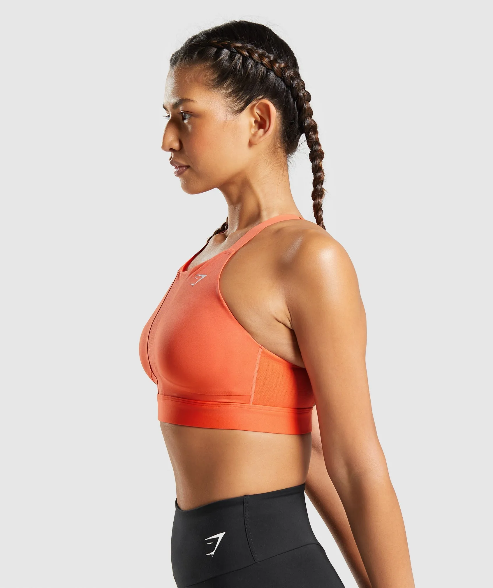 Gymshark Mesh Neckline 2.0 Sports Bra - Papaya Orange sold by Gymshark product image thumbnail 3