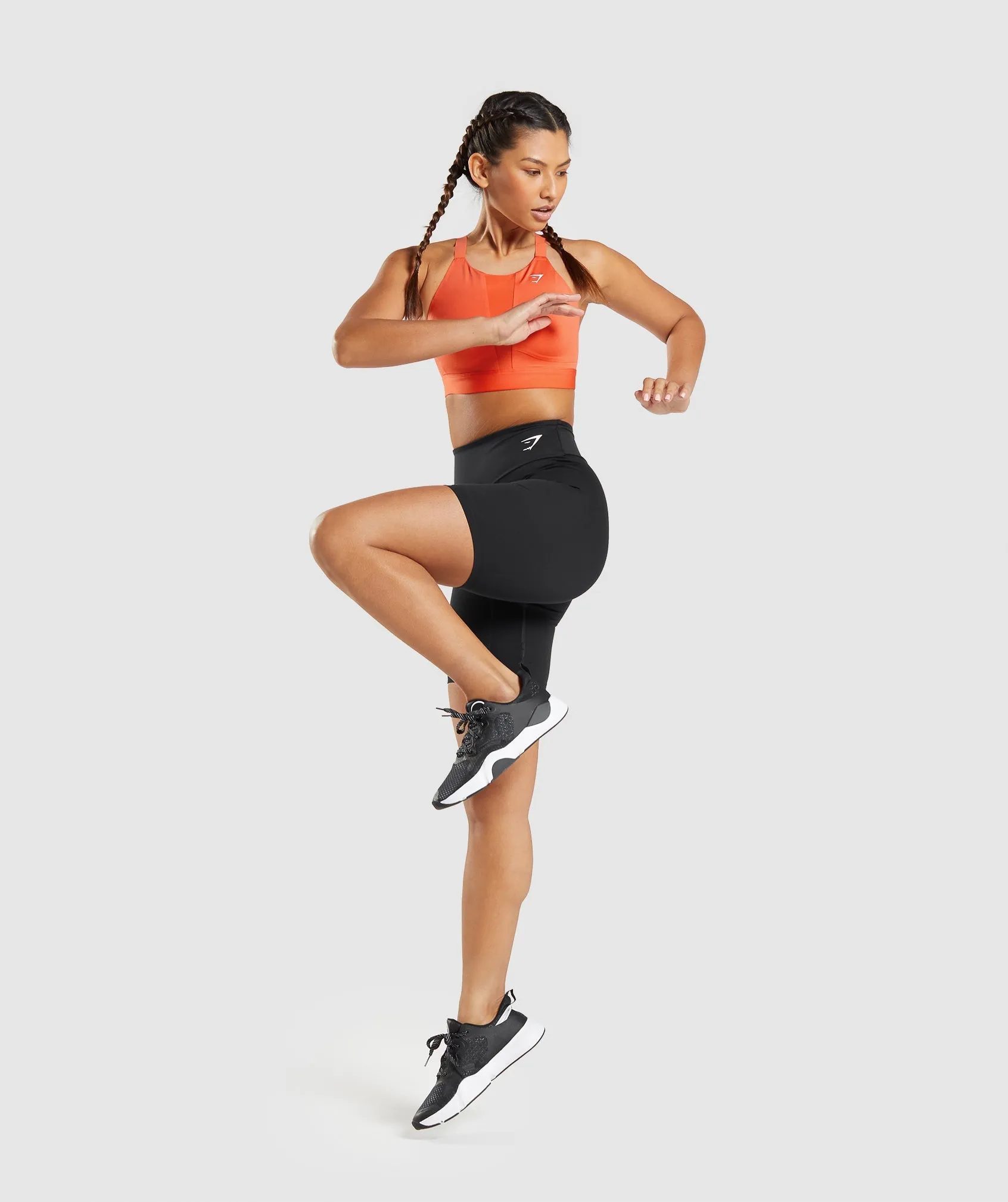 Gymshark Mesh Neckline 2.0 Sports Bra - Papaya Orange sold by Gymshark product image thumbnail 4