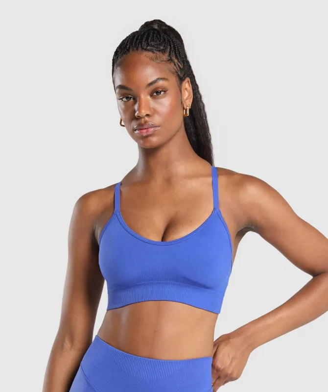Gymshark Sweat Seamless Sports Bra - Force Blue made by Gymshark