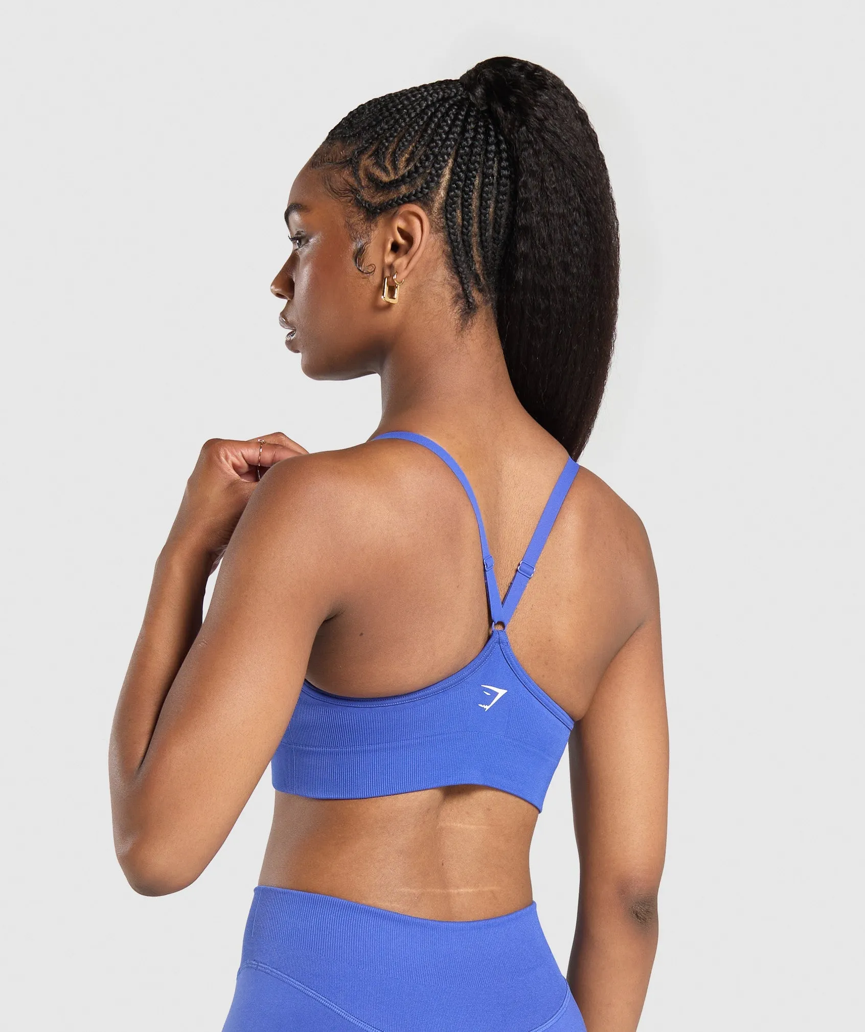 Gymshark Sweat Seamless Sports Bra - Force Blue sold by Gymshark product image thumbnail 2