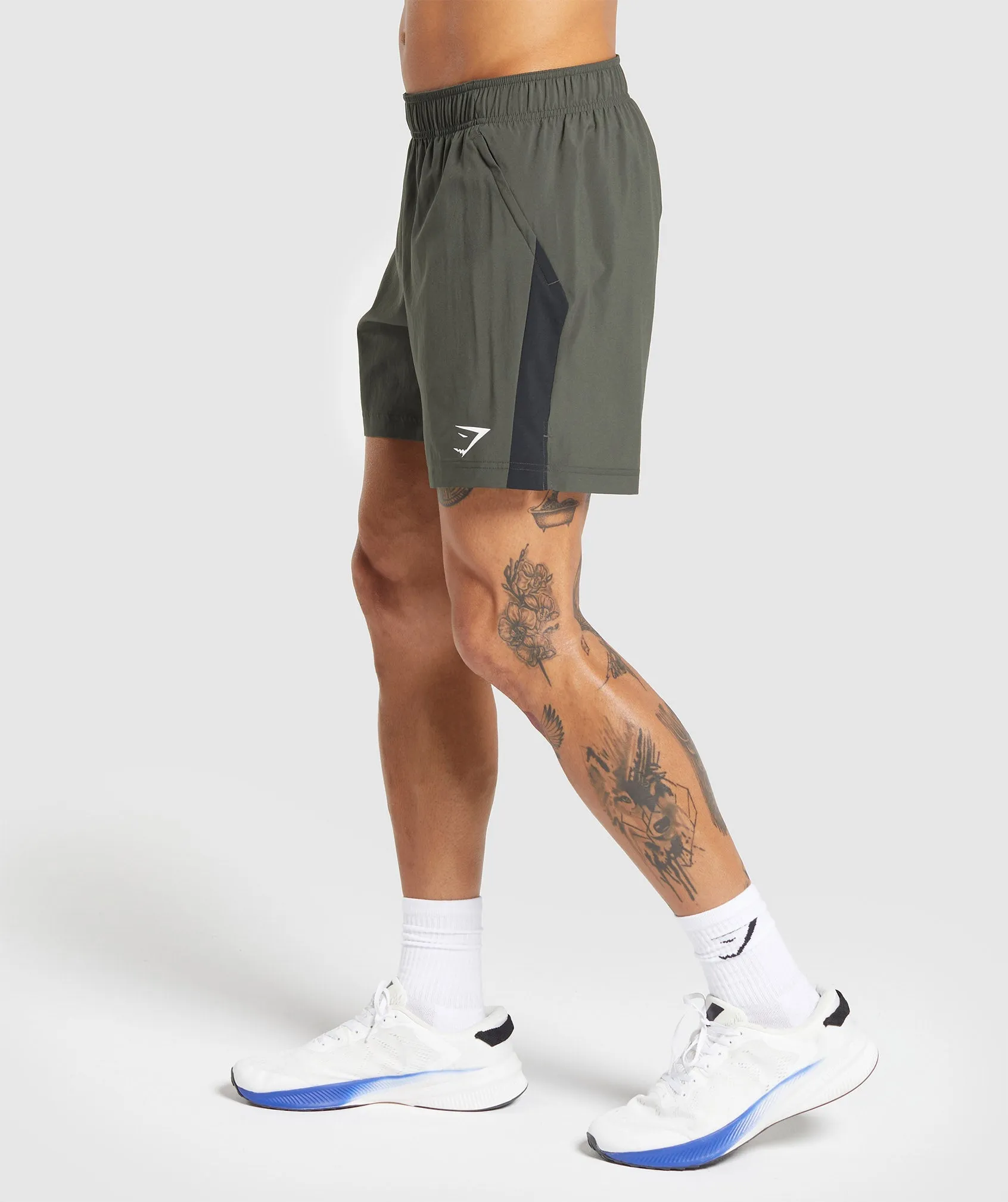 Gymshark Sport 7" Shorts - Strength Green/Black sold by Gymshark product image thumbnail 3
