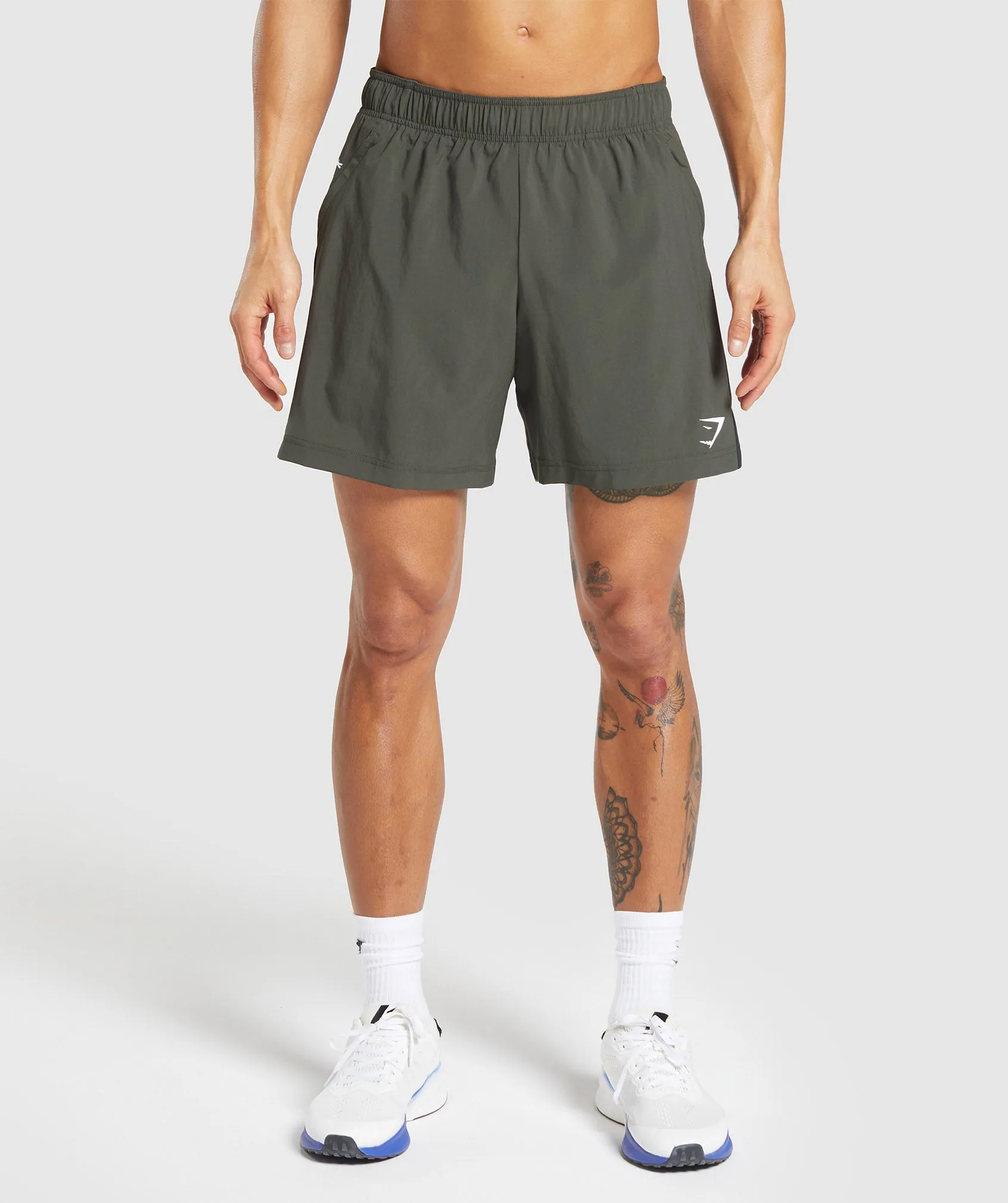 Gymshark Sport 7" Shorts - Strength Green/Black sold by Gymshark