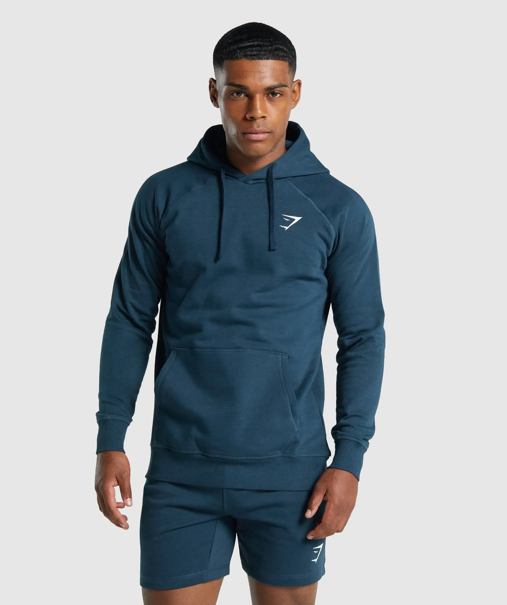 Gymshark Crest Hoodie - Navy sold by Gymshark