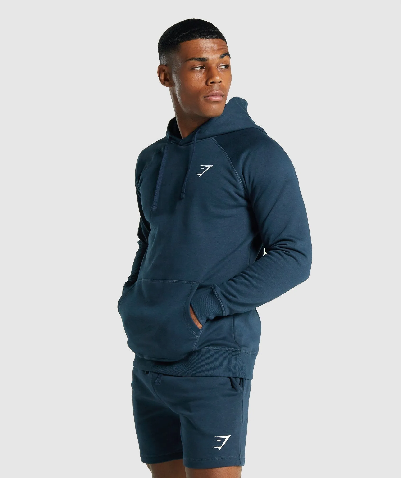 Gymshark Crest Hoodie - Navy sold by Gymshark product image thumbnail 3