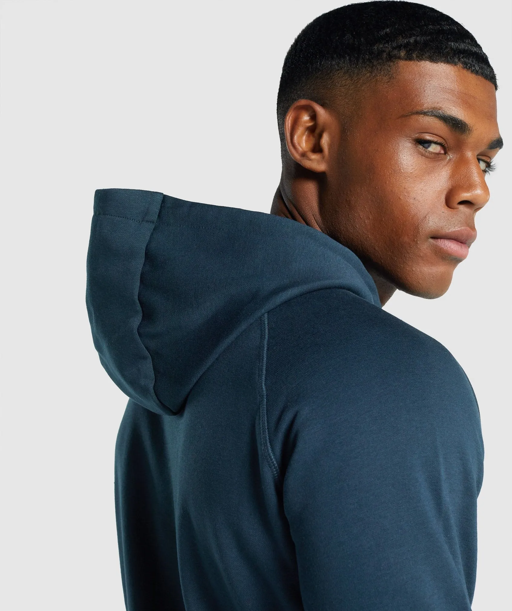 Gymshark Crest Hoodie - Navy sold by Gymshark product image thumbnail 5