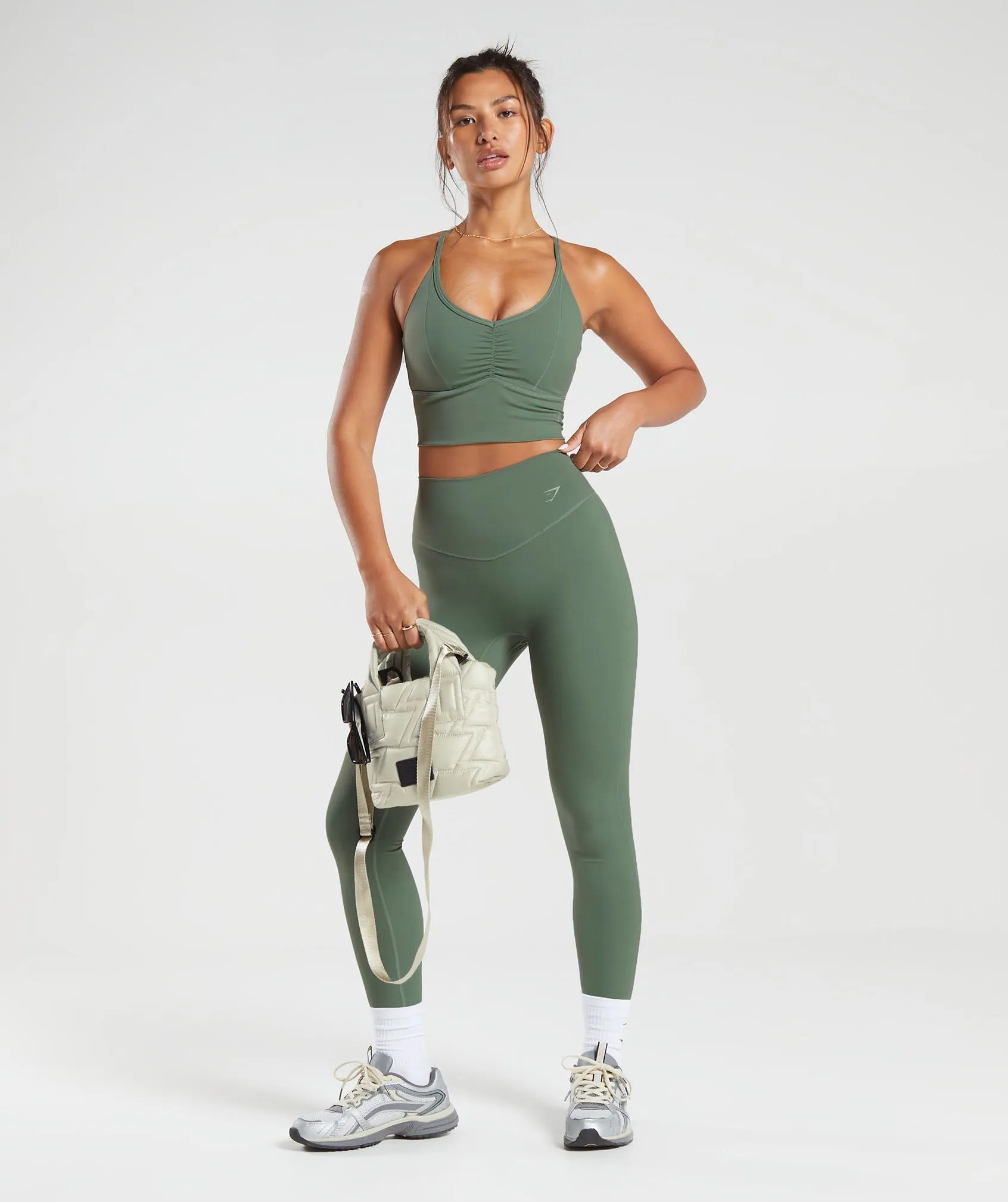 Gymshark Elevate Leggings - Willow Green sold by Gymshark product image thumbnail 4