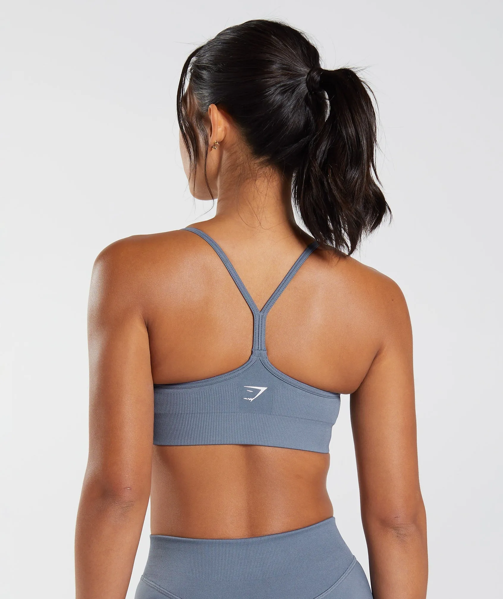 Gymshark Sweat Seamless Sports Bra - Evening Blue sold by Gymshark product image thumbnail 2