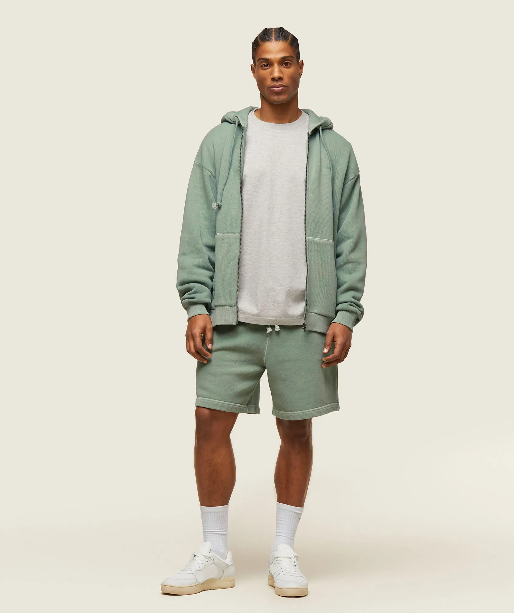 Gymshark everywear Sweat Shorts - Dollar Green sold by Gymshark product image thumbnail 2