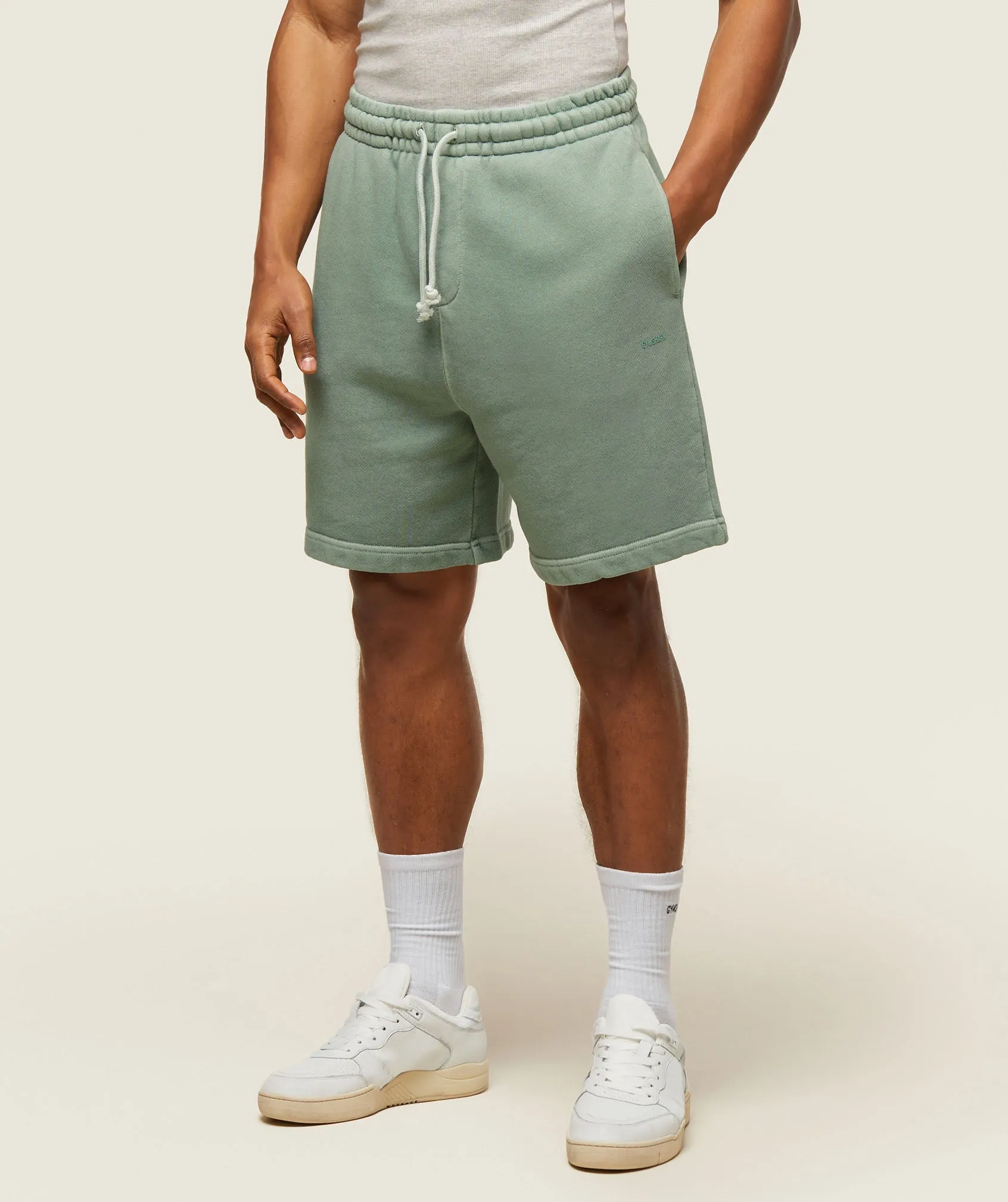 Gymshark everywear Sweat Shorts - Dollar Green sold by Gymshark