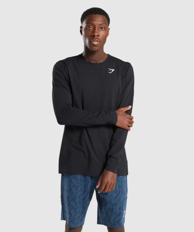 Gymshark Critical Long Sleeve T-Shirt - Black sold by Gymshark