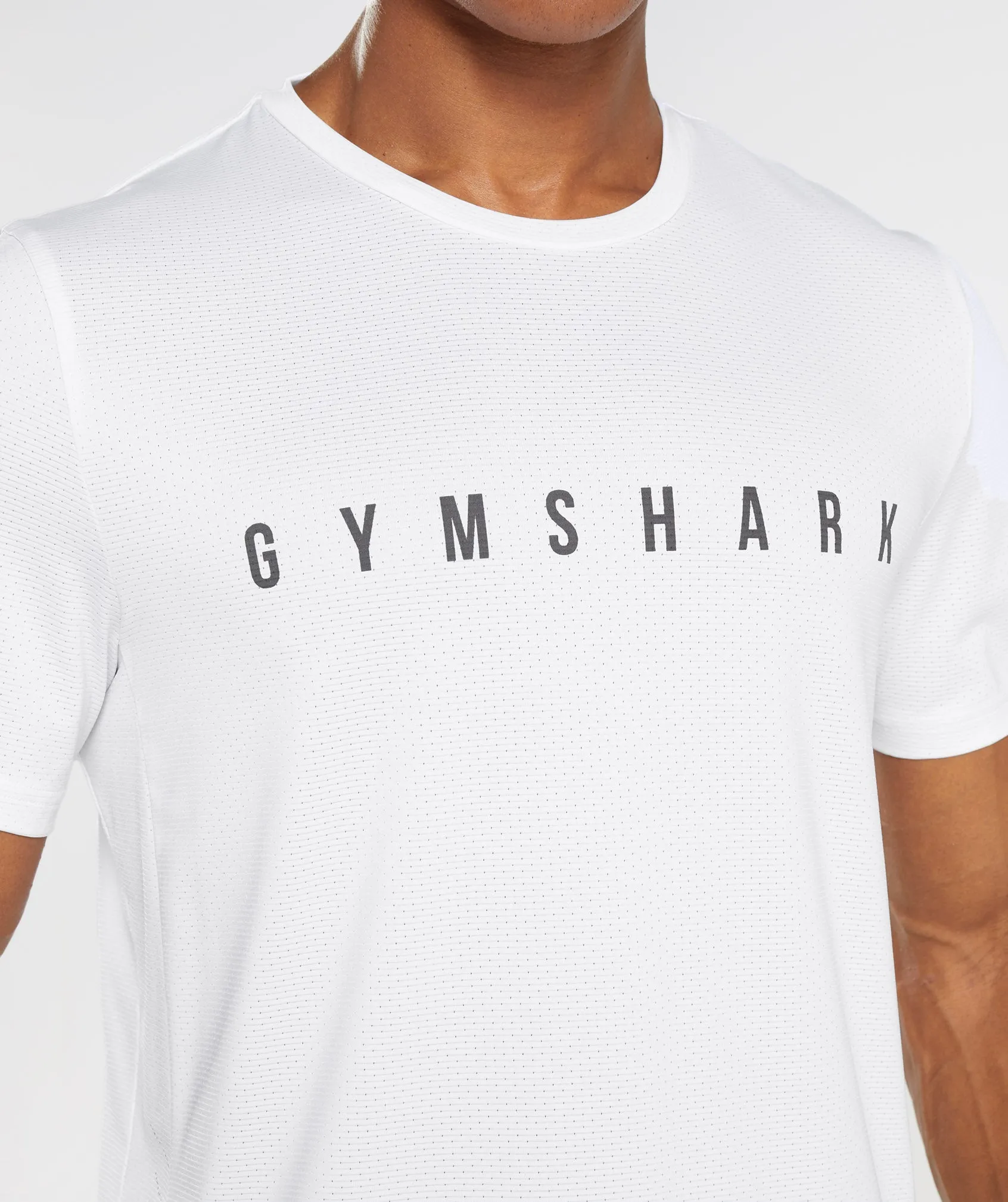 Gymshark Sport Stripe T-Shirt - White sold by Gymshark product image thumbnail 3