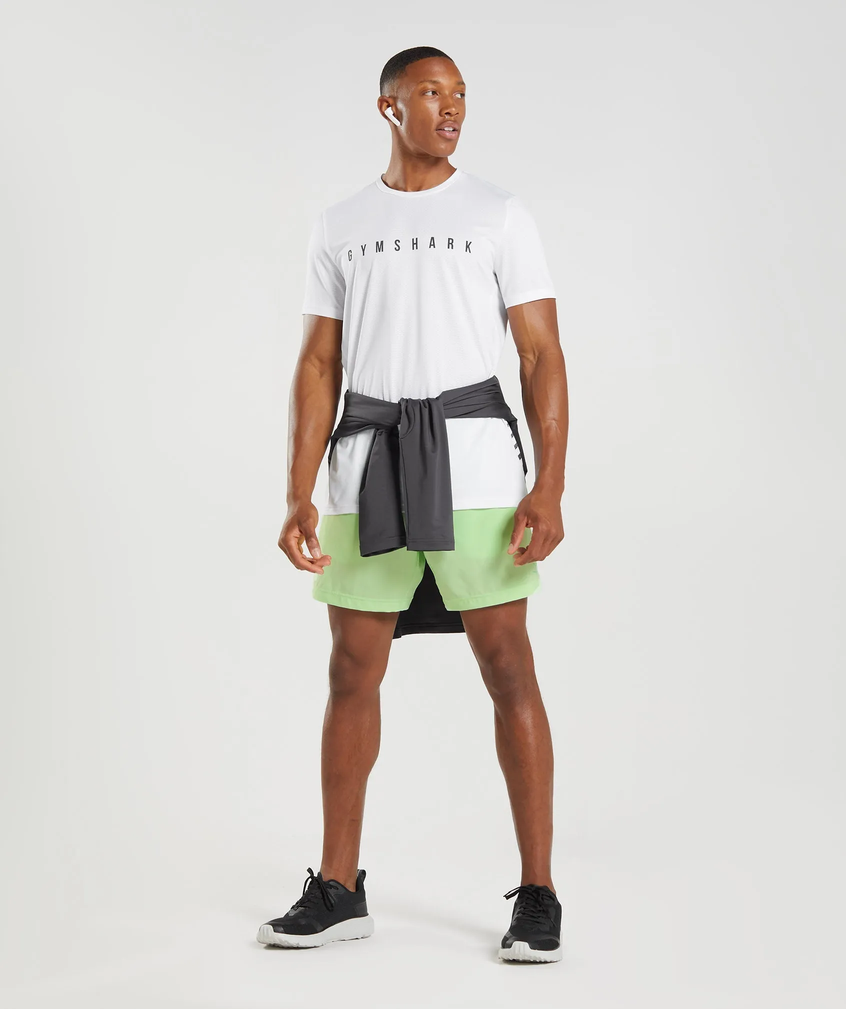 Gymshark Sport Stripe T-Shirt - White sold by Gymshark product image thumbnail 4