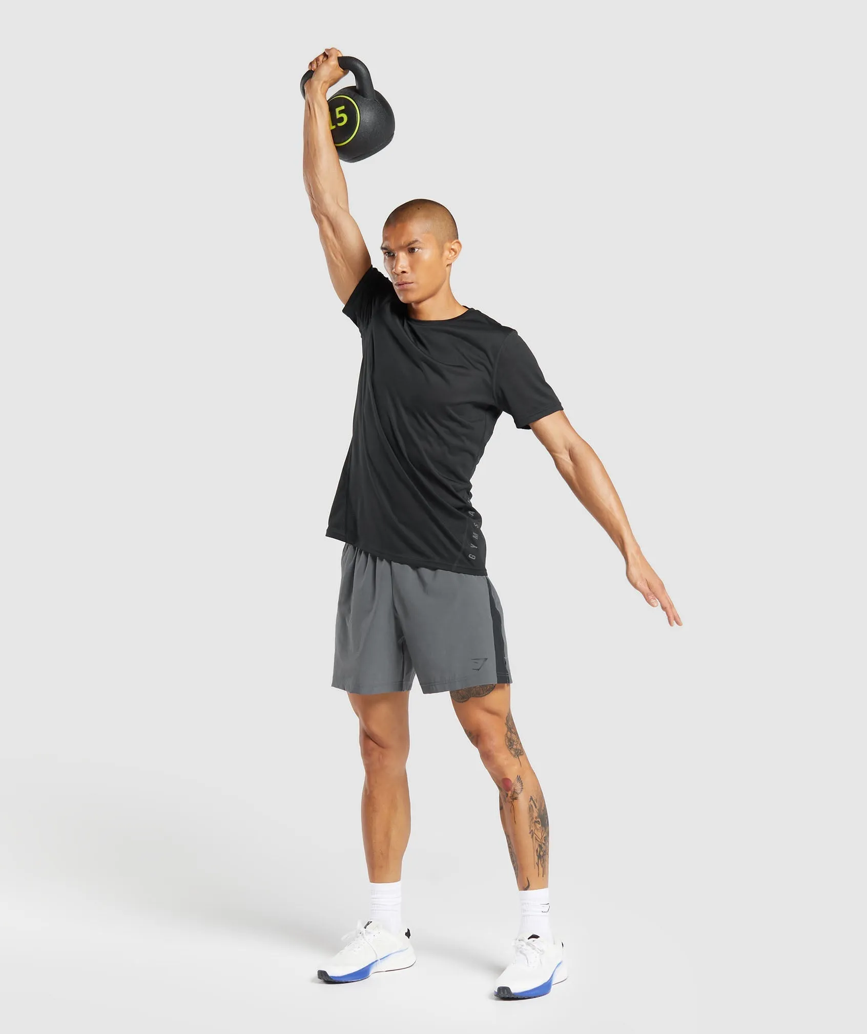 Gymshark Sport 7" Shorts - Dark Grey/Black sold by Gymshark product image thumbnail 4