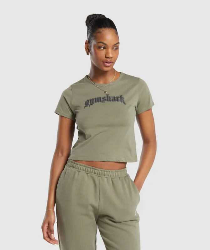 Gymshark Heavy Flex T-Shirt - Utility Green sold by Gymshark