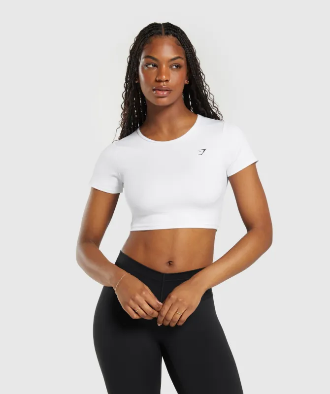 Gymshark Everyday Cap Sleeve T-Shirt - White sold by Gymshark