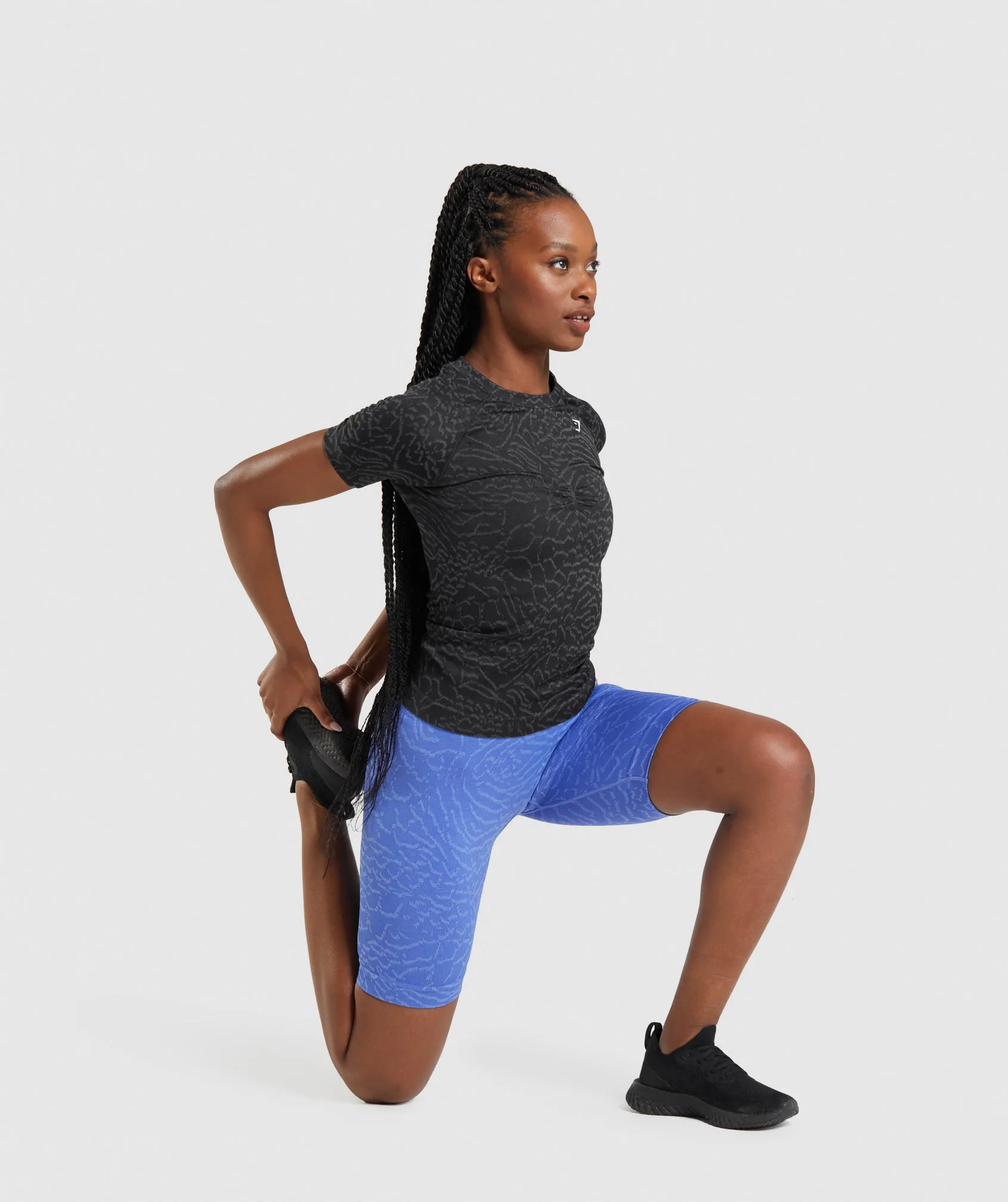 Gymshark Adapt Animal Seamless T-Shirt - Black sold by Gymshark product image thumbnail 4