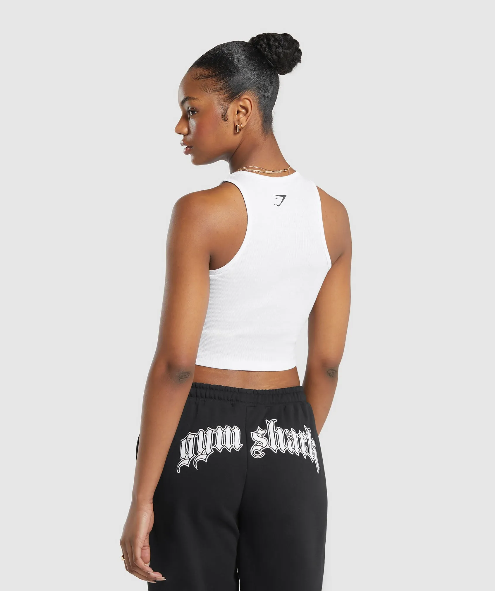 Gymshark Heavy Flex Graphic Midi Tank - White sold by Gymshark product image thumbnail 2