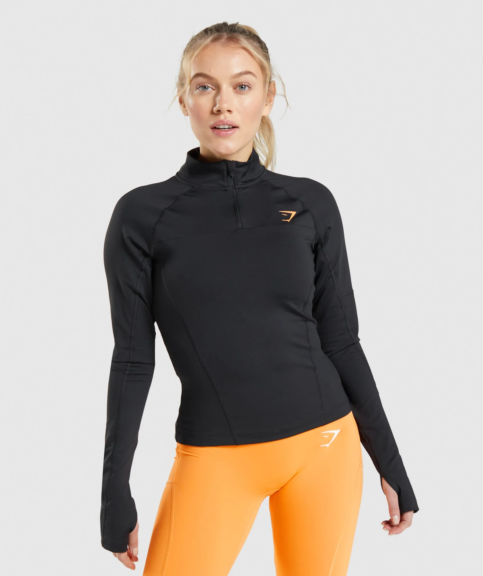 Gymshark Pulse 1/4 Zip - Black sold by Gymshark