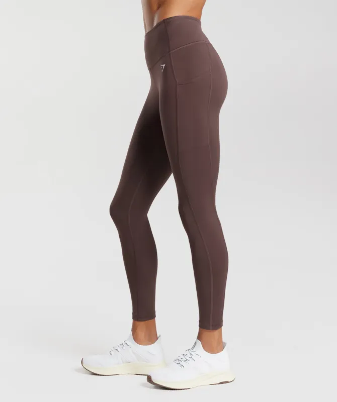Gymshark Pocket Leggings - Chocolate Brown sold by Gymshark
