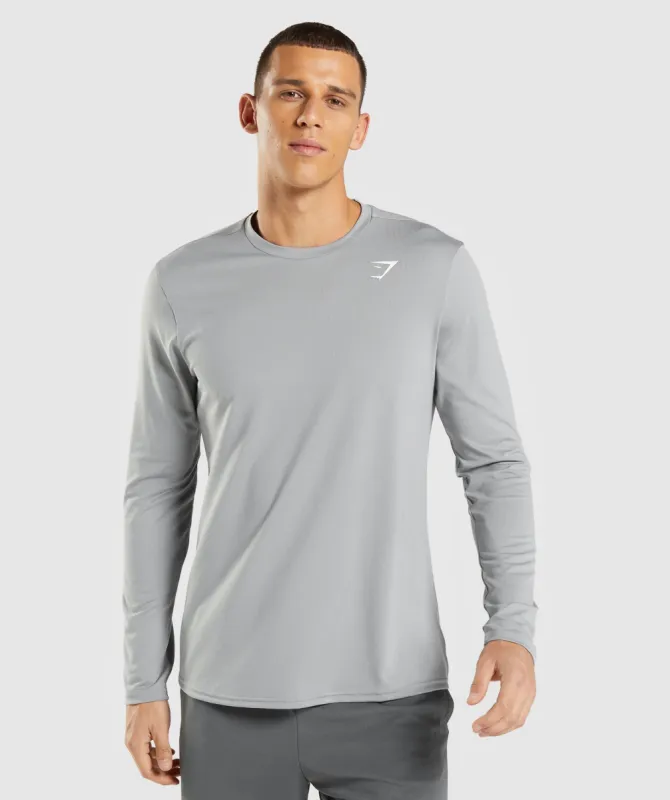 Gymshark Arrival Long Sleeve T-Shirt - Smokey Grey sold by Gymshark