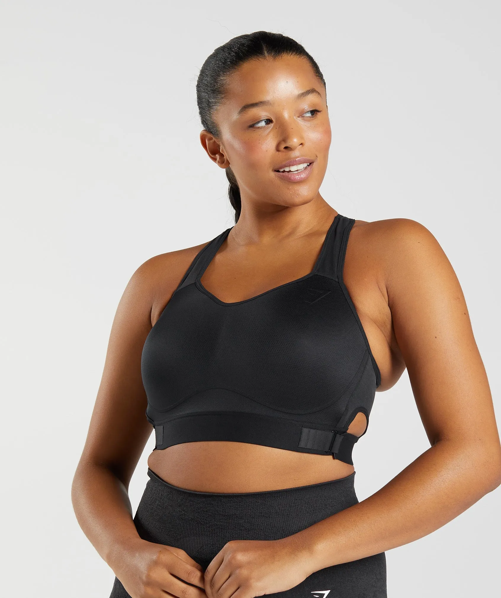 Gymshark Racerback High Support Sports Bra, B/C-E/F - Black sold by Gymshark product image thumbnail 4