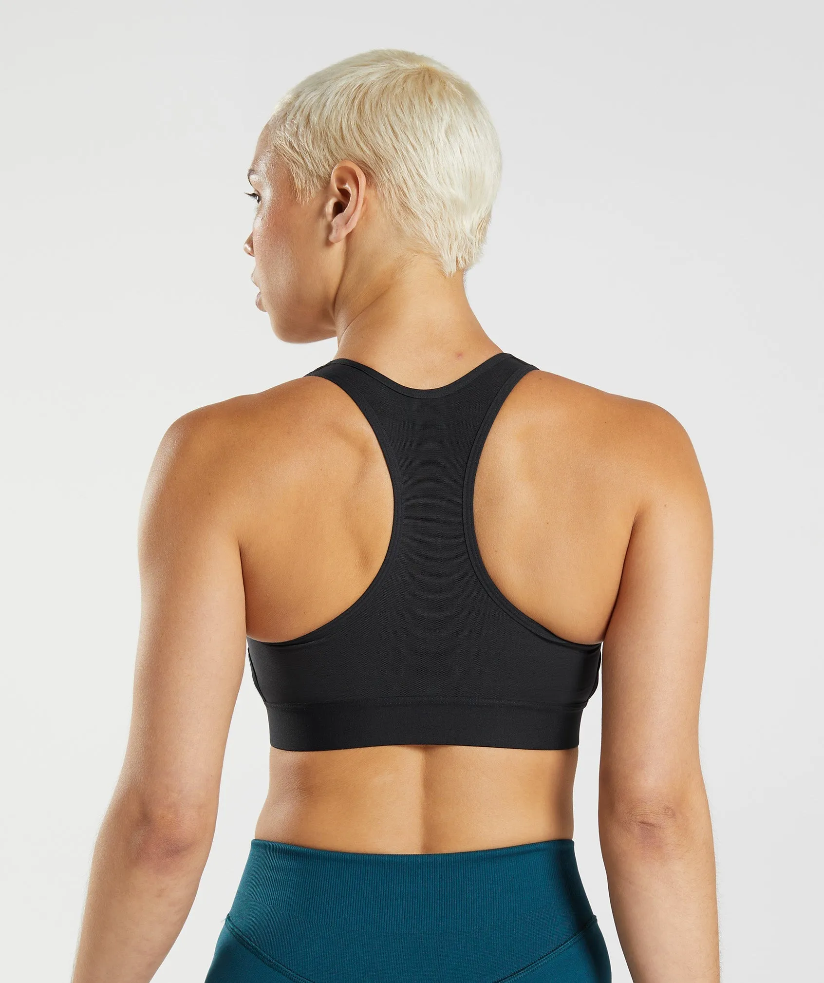 Gymshark Racerback High Support Sports Bra, B/C-E/F - Black sold by Gymshark product image thumbnail 5