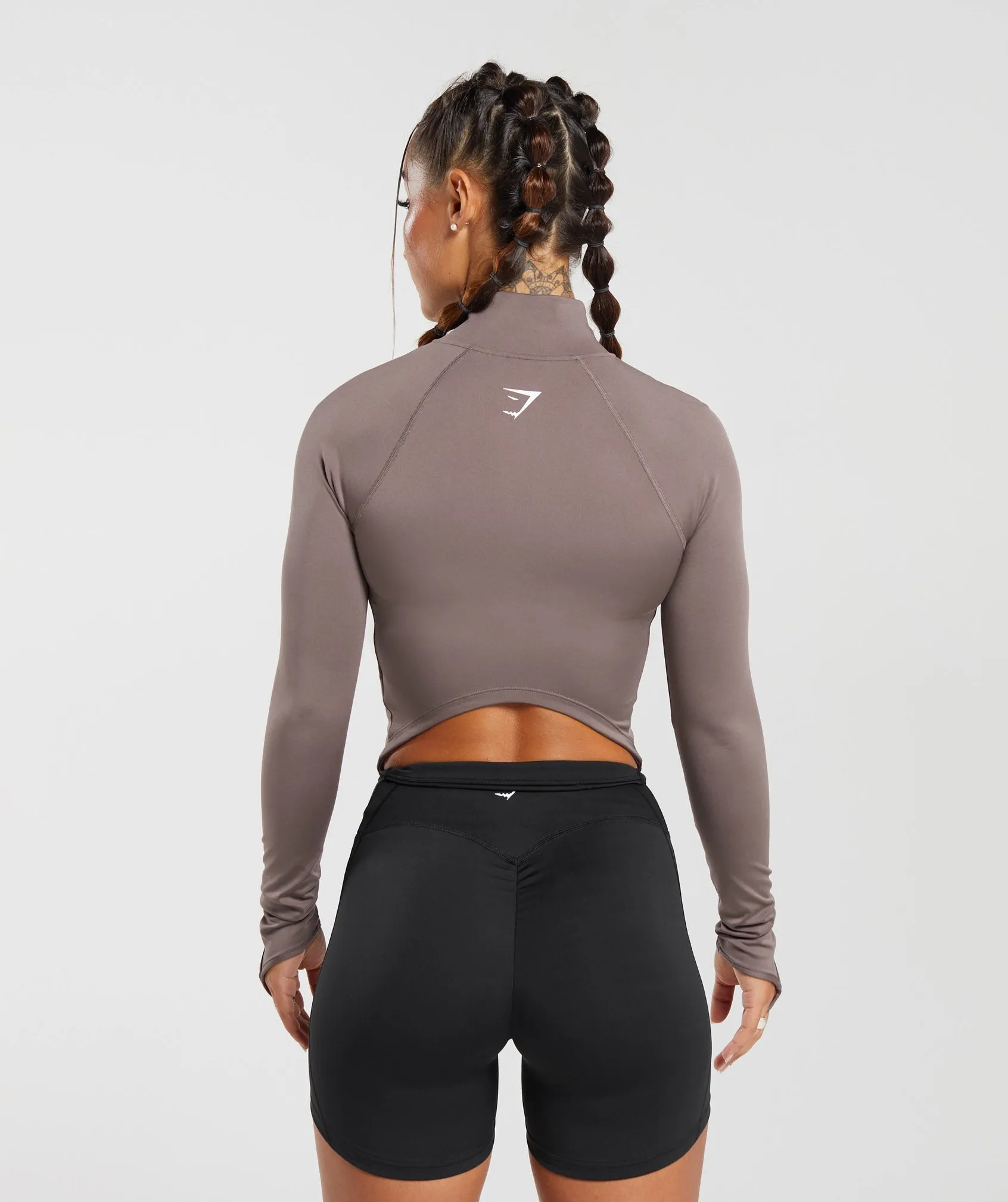 GS Power Midi Zip Up Jacket - Walnut Mauve sold by Gymshark product image thumbnail 2