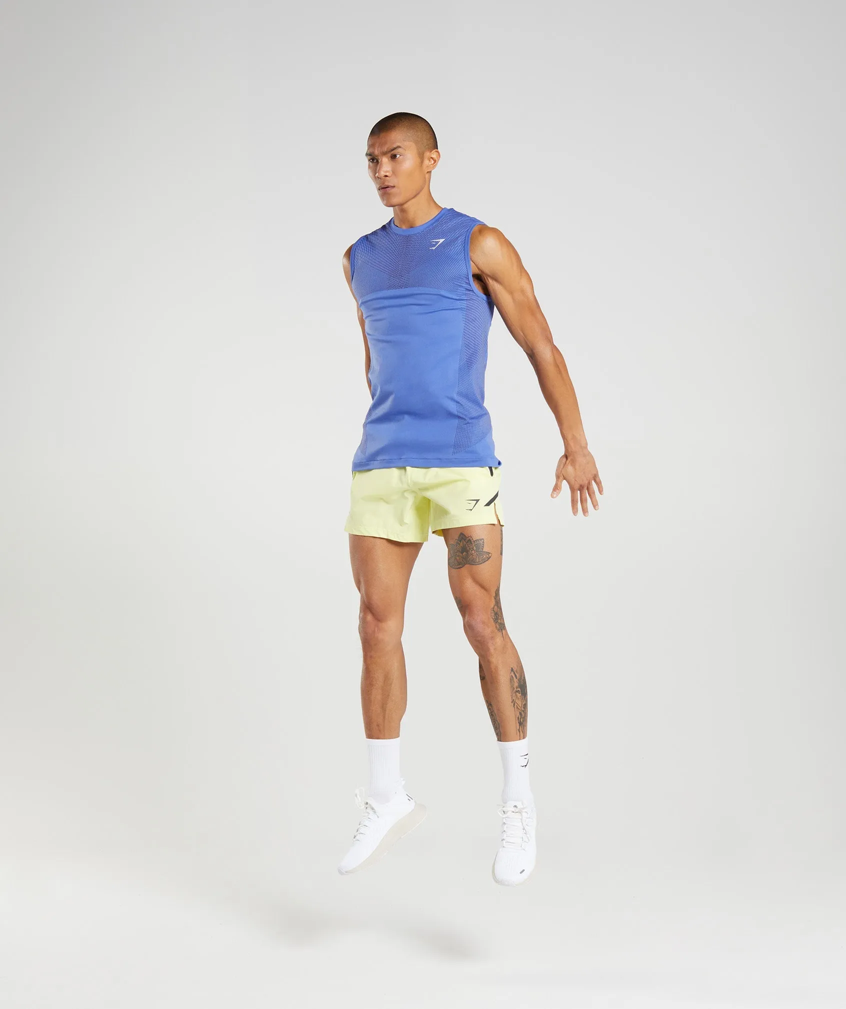 Gymshark Apex Seamless Tank - Court Blue/Onyx Grey sold by Gymshark product image thumbnail 4