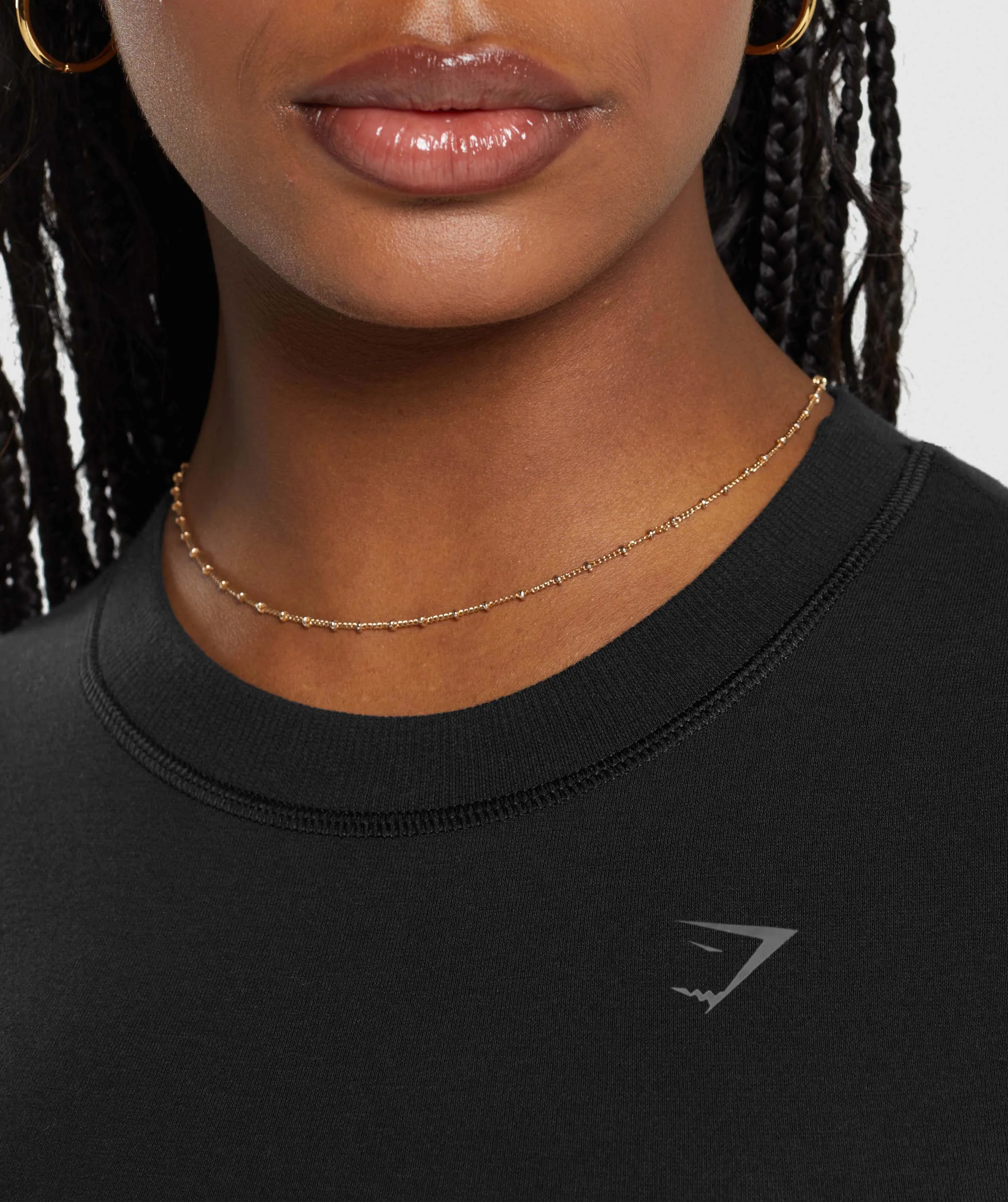 Gymshark Cotton Seamless Crop Top - Black sold by Gymshark product image thumbnail 5