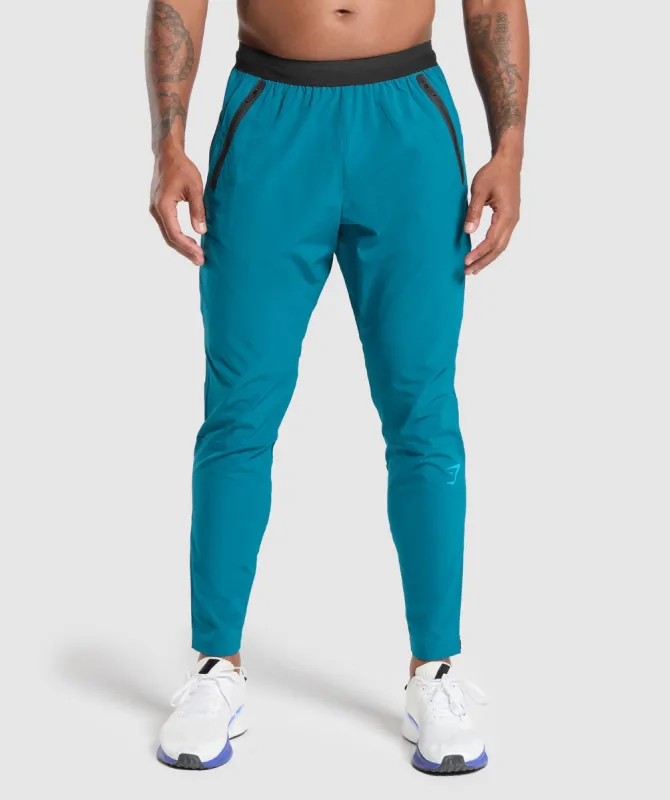 Gymshark Hybrid Woven Joggers - Atlantic Blue sold by Gymshark