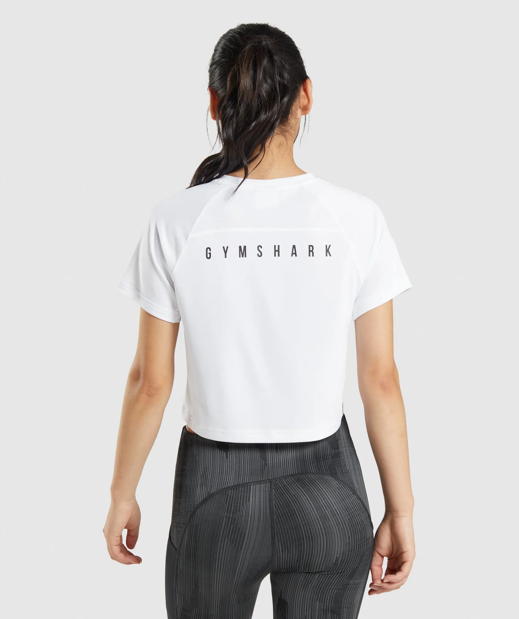 Gymshark Sport Midi T-Shirt - White sold by Gymshark product image thumbnail 2