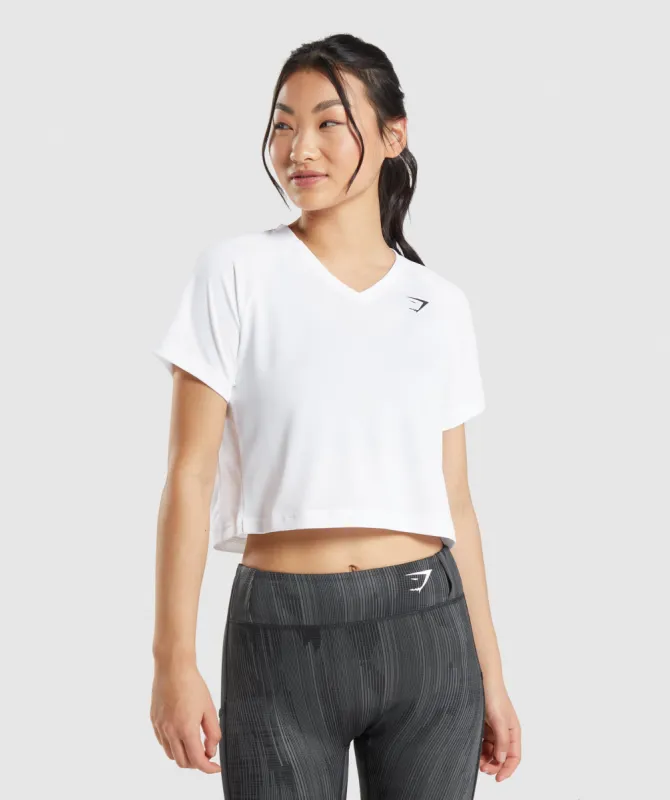 Gymshark Sport Midi T-Shirt - White sold by Gymshark