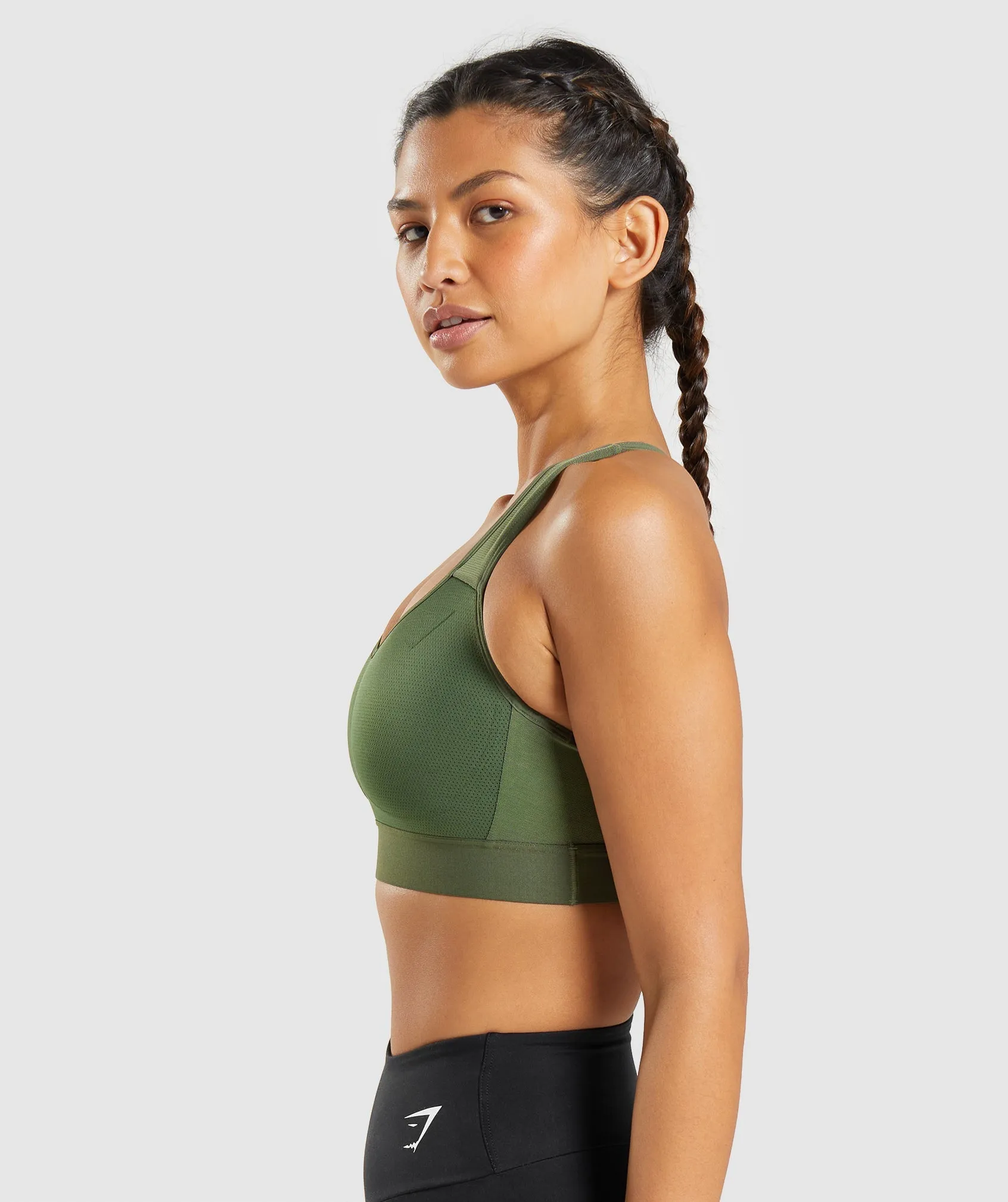 Gymshark Lightweight High Support Sports Bra - Core Olive sold by Gymshark product image thumbnail 3
