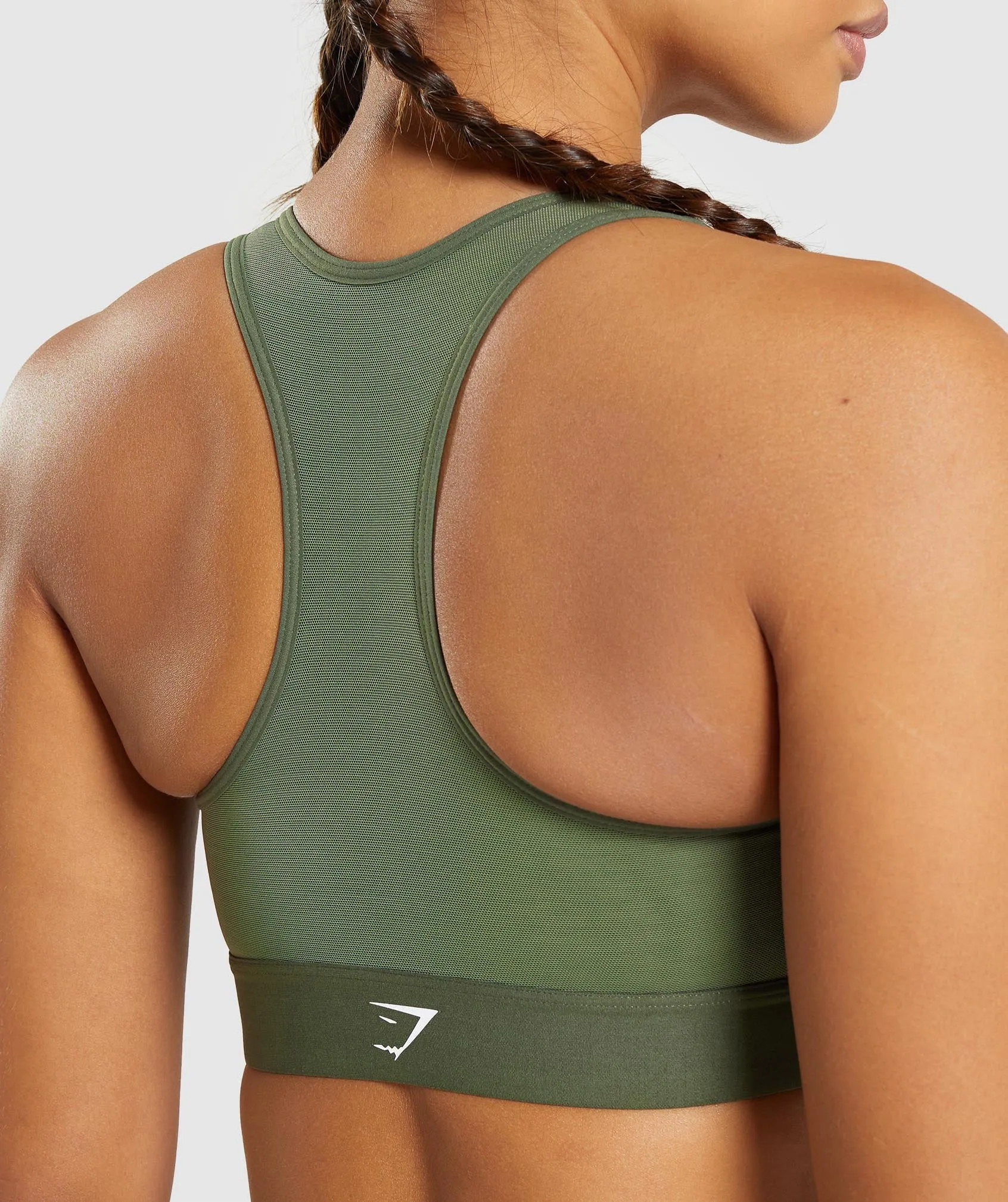Gymshark Lightweight High Support Sports Bra - Core Olive sold by Gymshark product image thumbnail 5