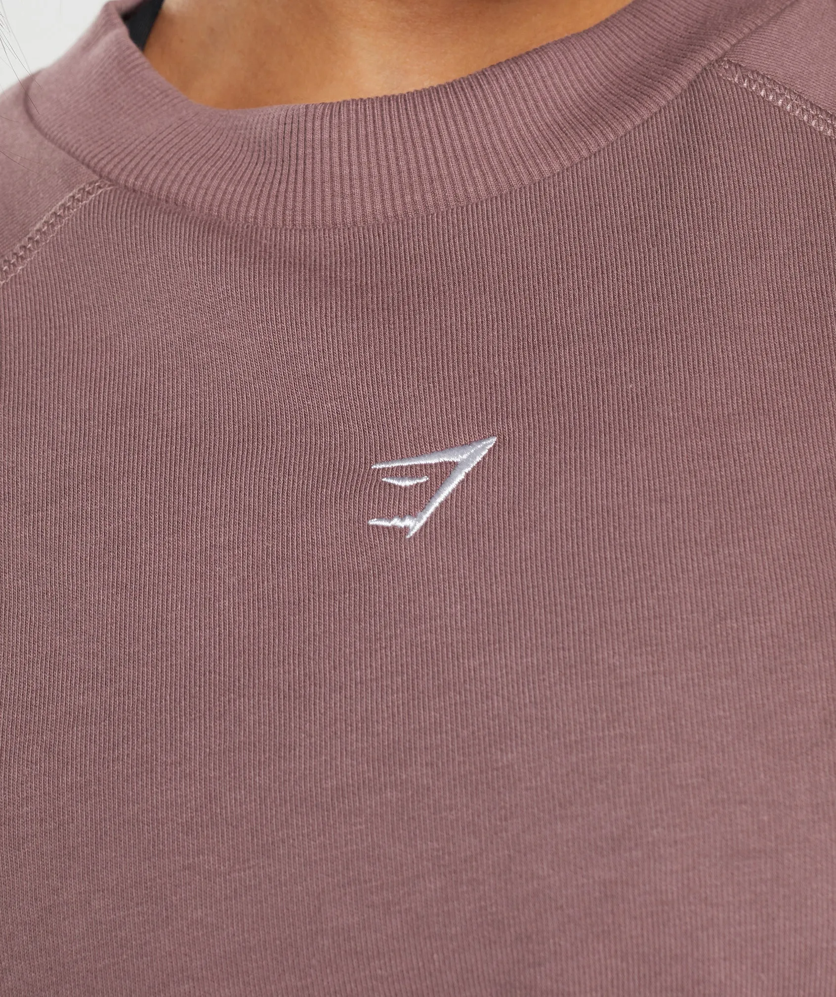 Gymshark Training Cropped Sweater - Dusty Maroon sold by Gymshark product image thumbnail 3