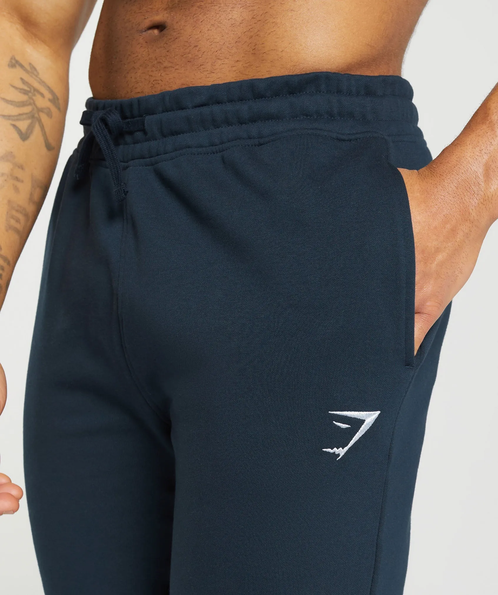 Gymshark Crest Joggers - Navy sold by Gymshark product image thumbnail 4