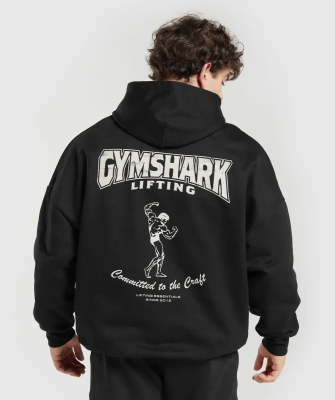 Gymshark Committed to the Craft Hoodie - Black sold by Gymshark