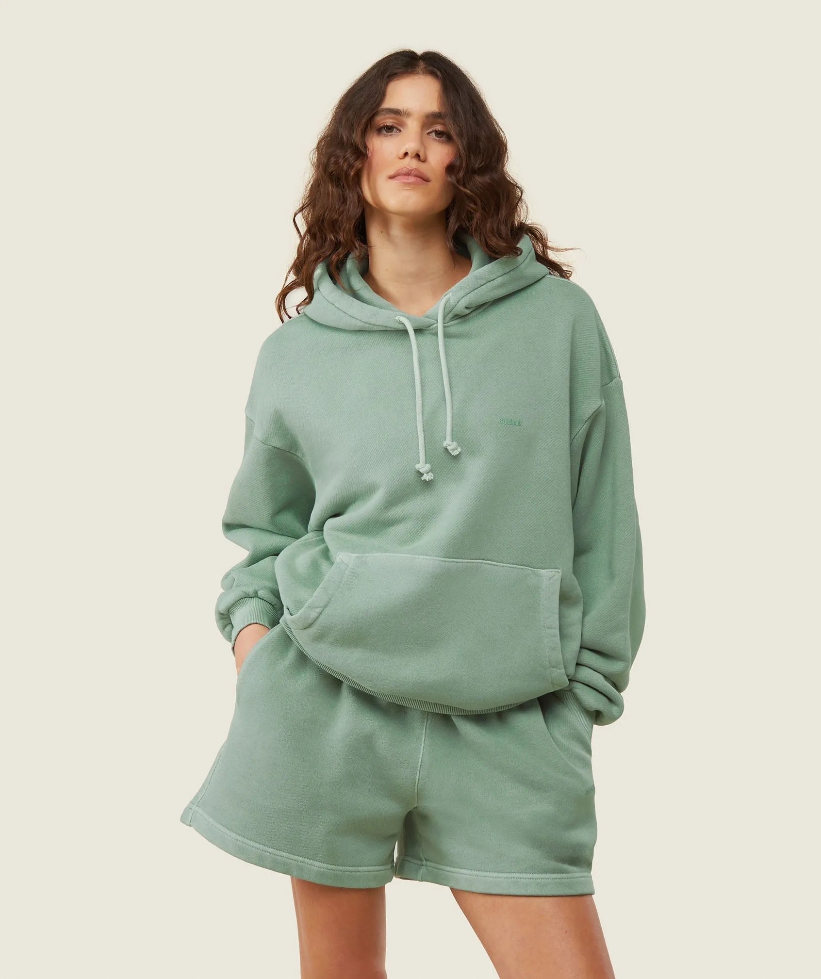 Gymshark everywear Relaxed Hoodie - Dollar Green sold by Gymshark