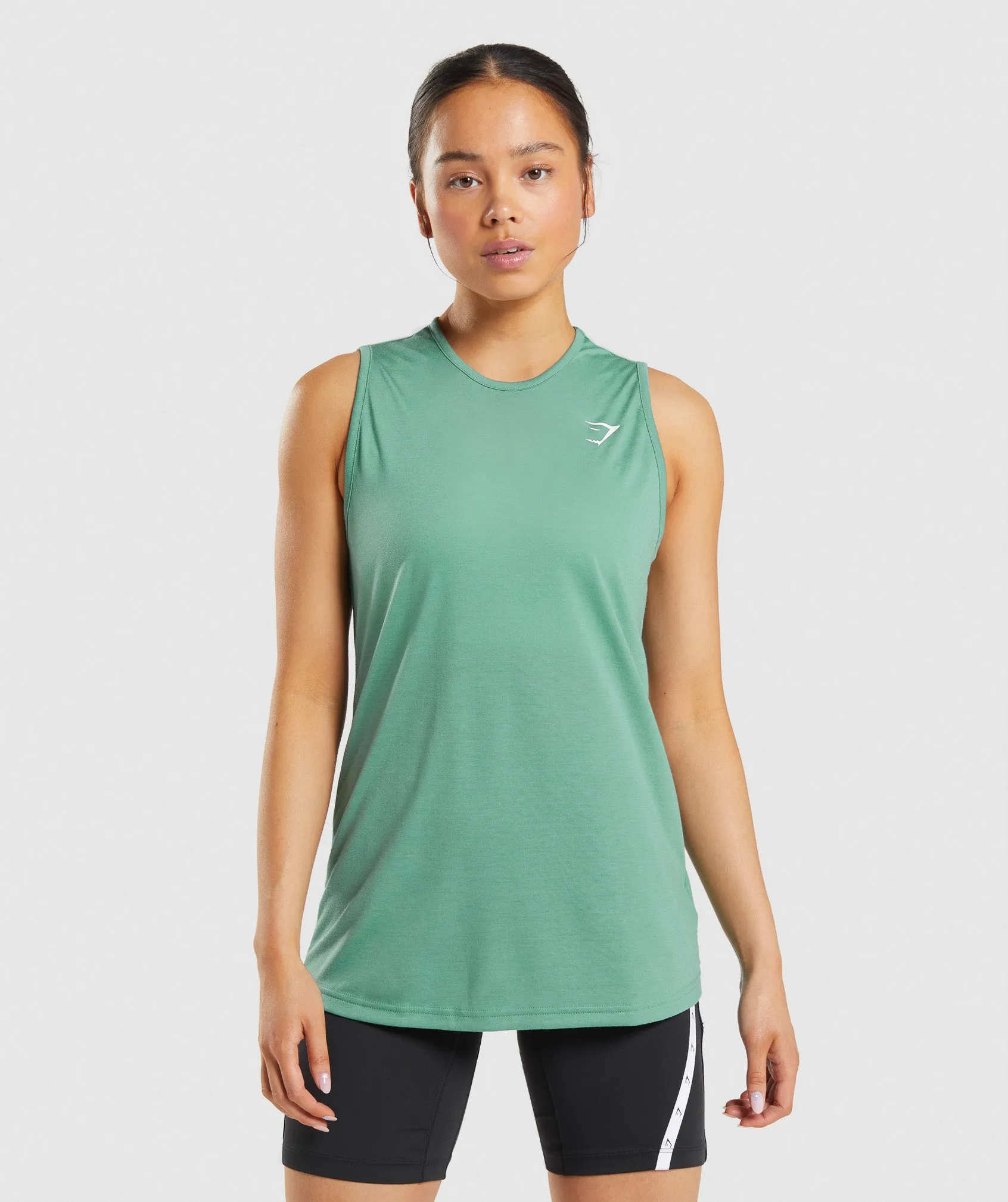 Gymshark Training Drop Arm Tank - Alpine Green sold by Gymshark