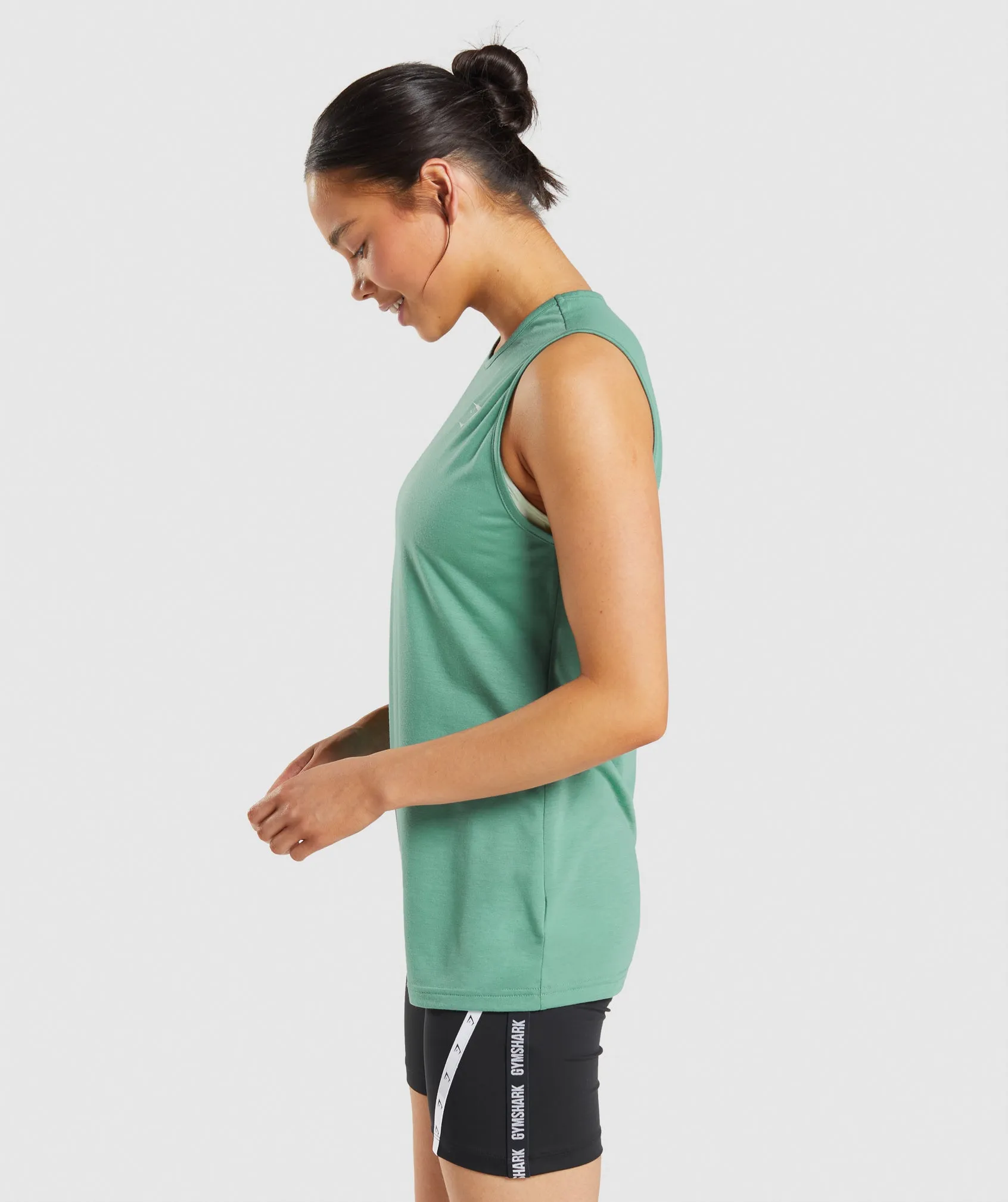 Gymshark Training Drop Arm Tank - Alpine Green sold by Gymshark product image thumbnail 3
