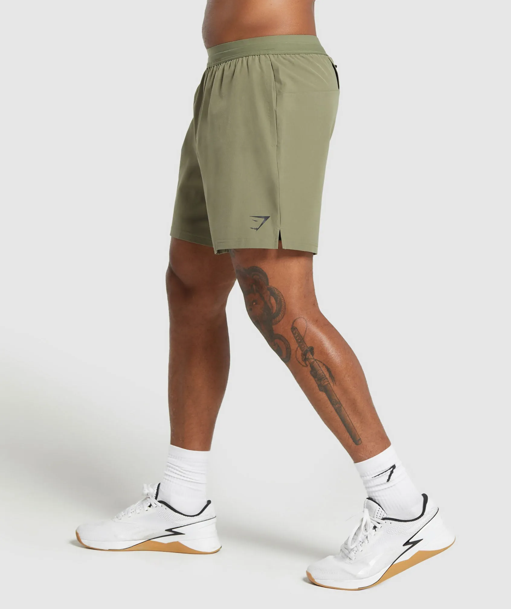 Gymshark Land to Water 6" Shorts - Utility Green sold by Gymshark product image thumbnail 3