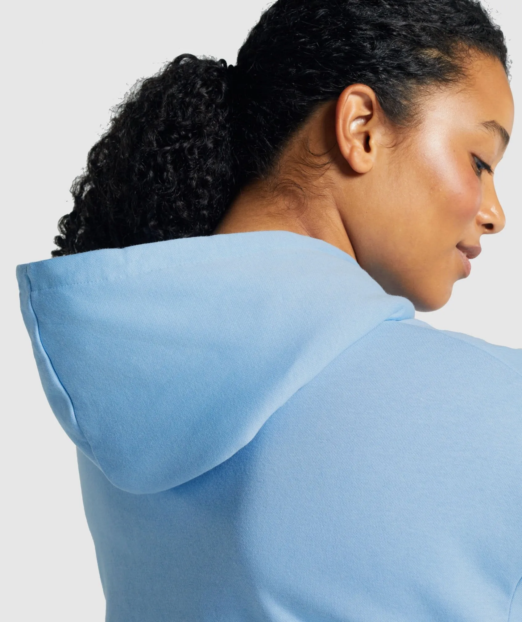 Gymshark Training Oversized Hoodie - Light Blue sold by Gymshark product image thumbnail 5