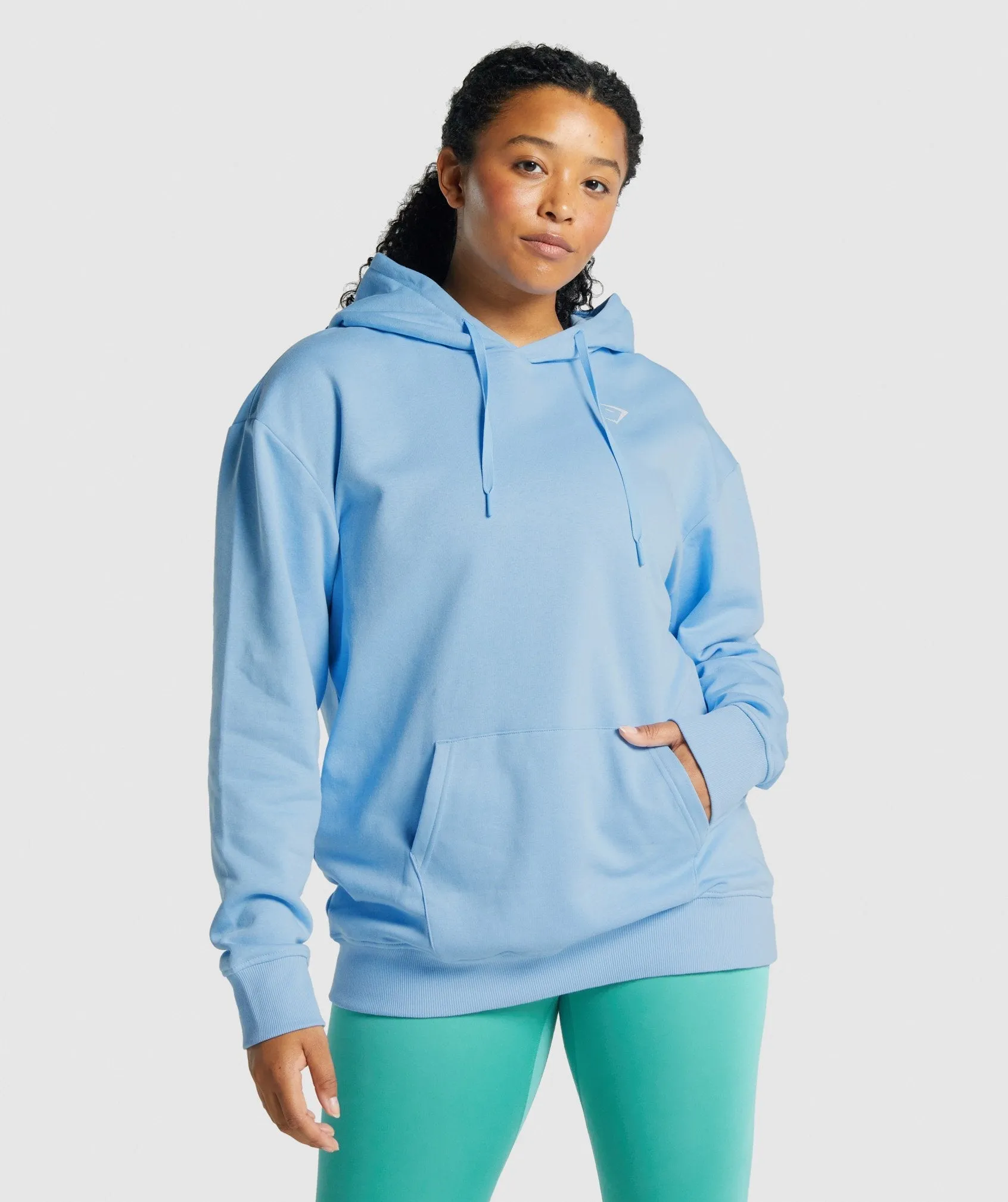 Gymshark Training Oversized Hoodie - Light Blue sold by Gymshark
