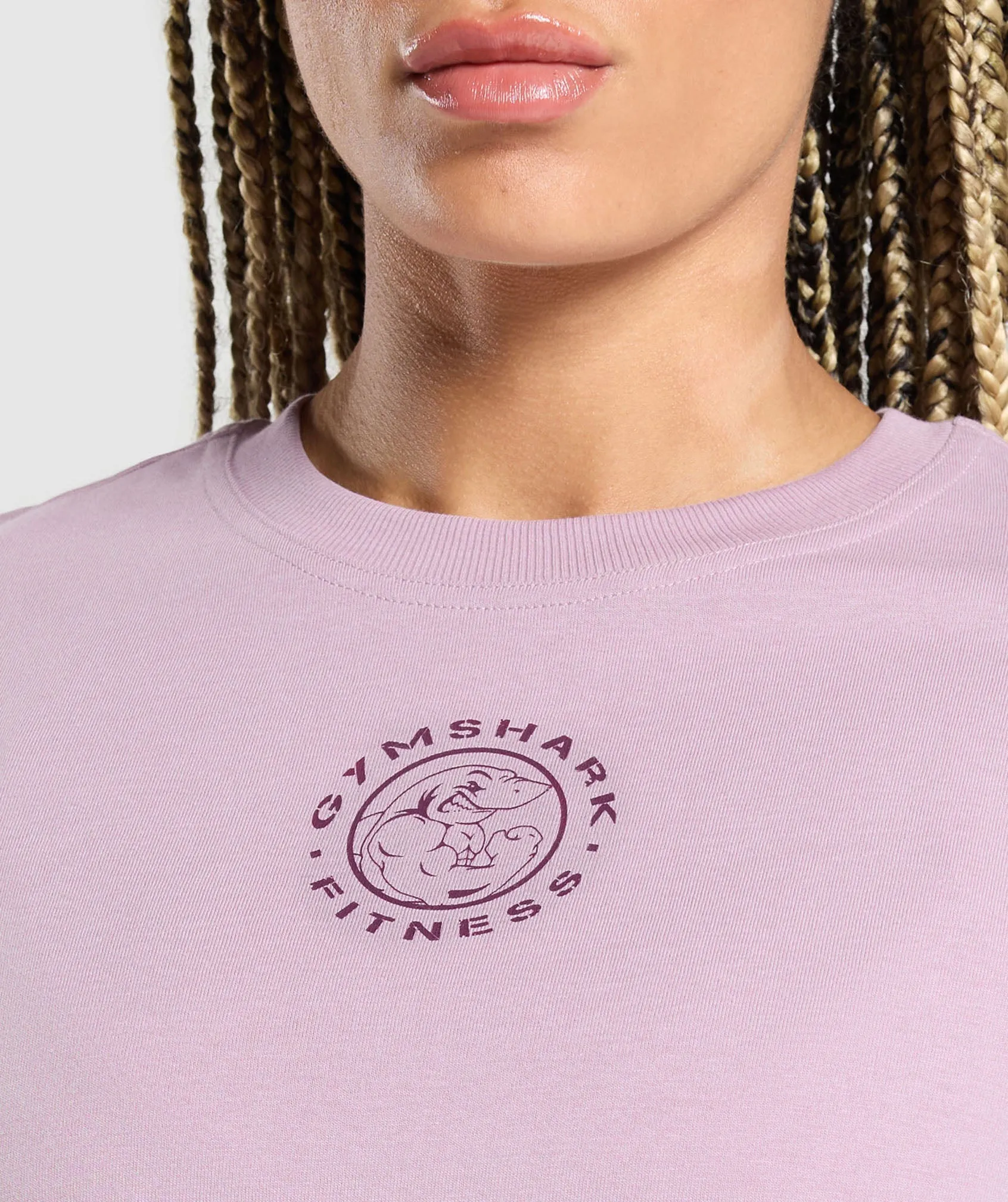 Gymshark Legacy Oversized Long Sleeve Top - Warm Lilac sold by Gymshark product image thumbnail 5