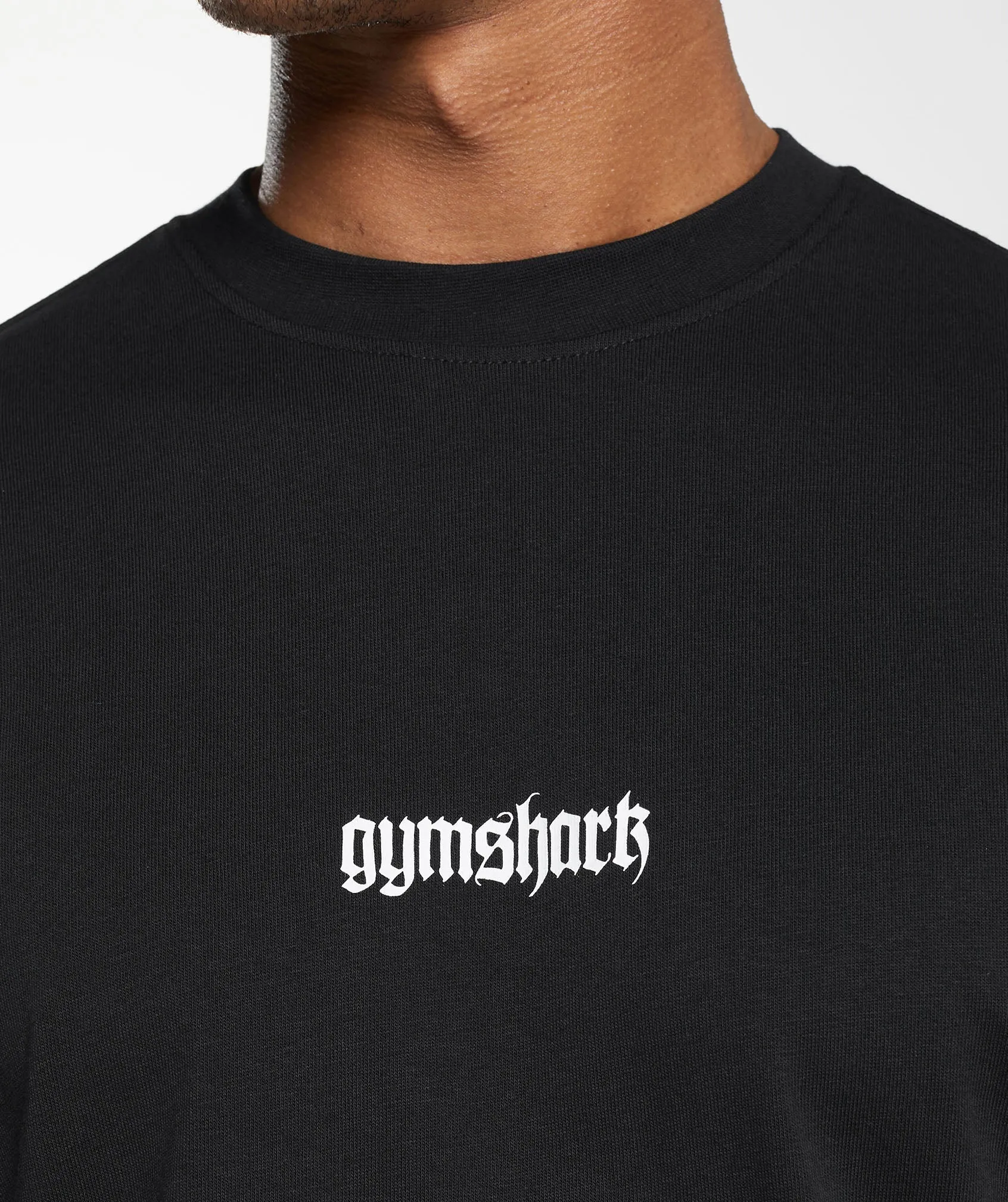 Gymshark Prayer Hands T-Shirt - Black sold by Gymshark product image thumbnail 5