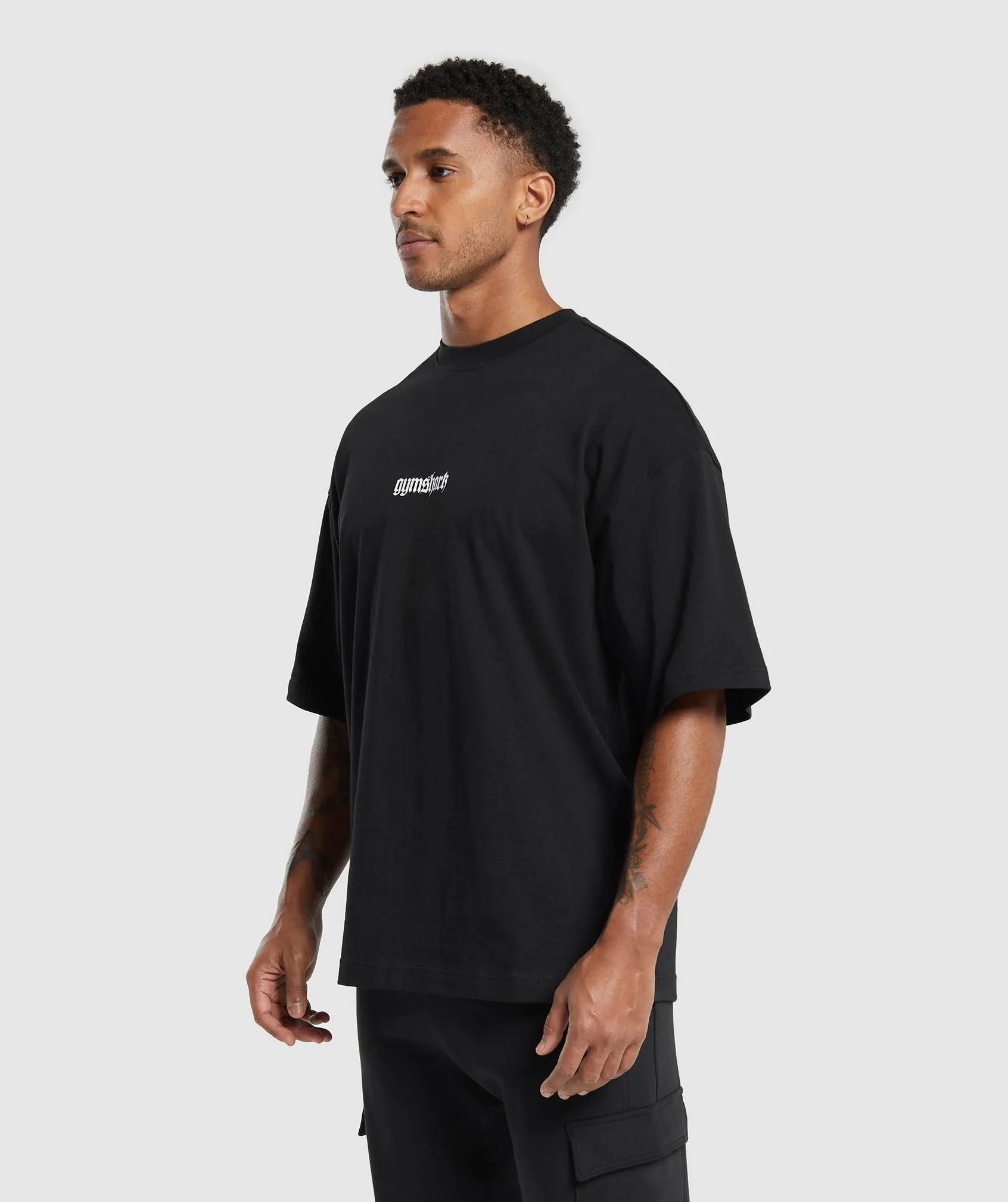 Gymshark Prayer Hands T-Shirt - Black sold by Gymshark product image thumbnail 3