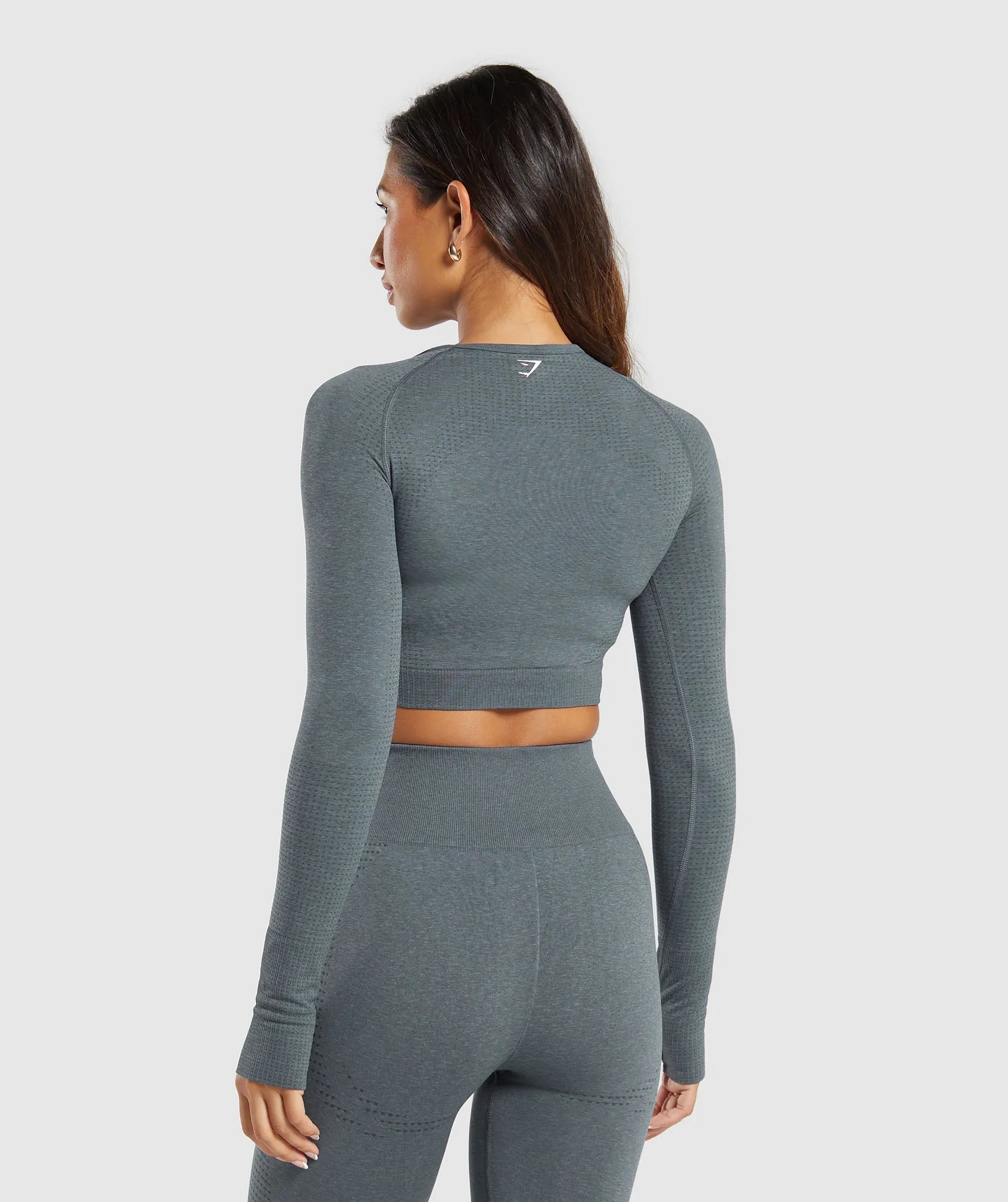 Gymshark Vital Crop Top - Strong Grey Marl sold by Gymshark product image thumbnail 2